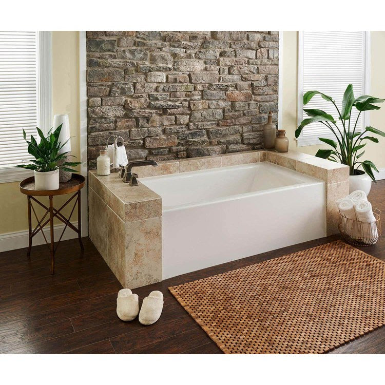 Whirlpool Tub Alcove Right Drain White Rectangle 6 Jet 52 Gallons 60 x 32 x 18 Inch - Image 2