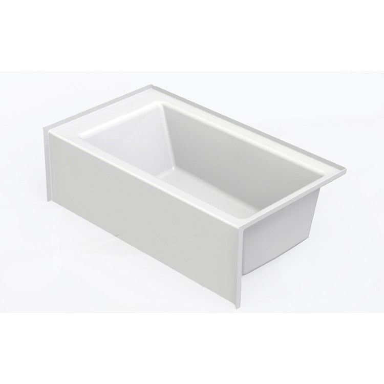 Whirlpool Tub Alcove Right Drain White Rectangle 6 Jet 52 Gallons 60 x 32 x 18 Inch