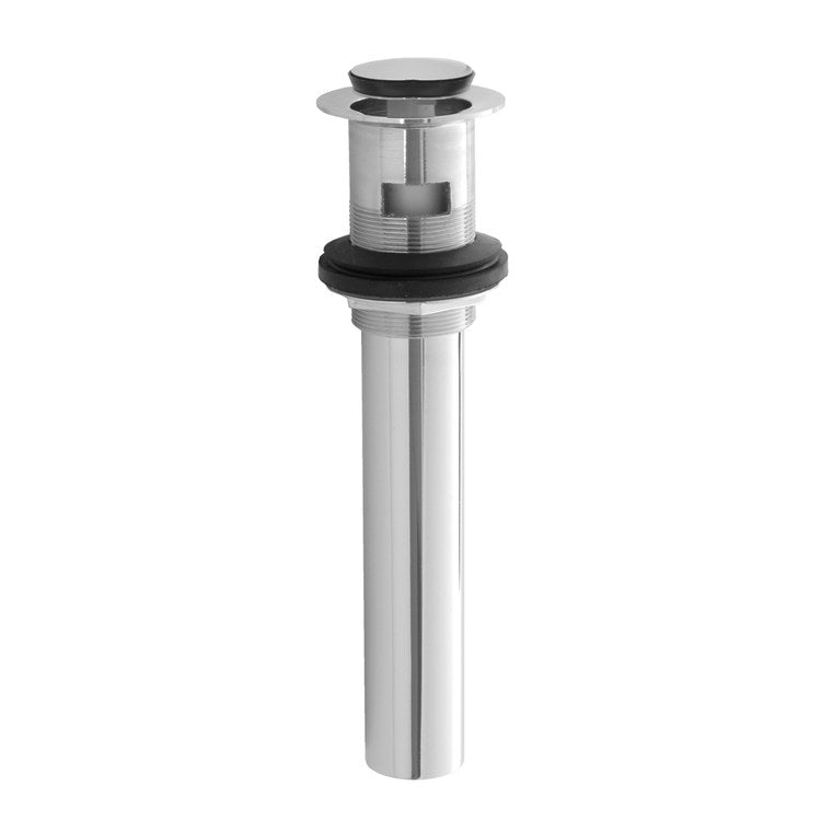 Lavatory Drain Finger Touch Plug with Overflow 1-1/2 Inch Oil Rubbed Bronze 8-2/3 Inch Length - Image 1