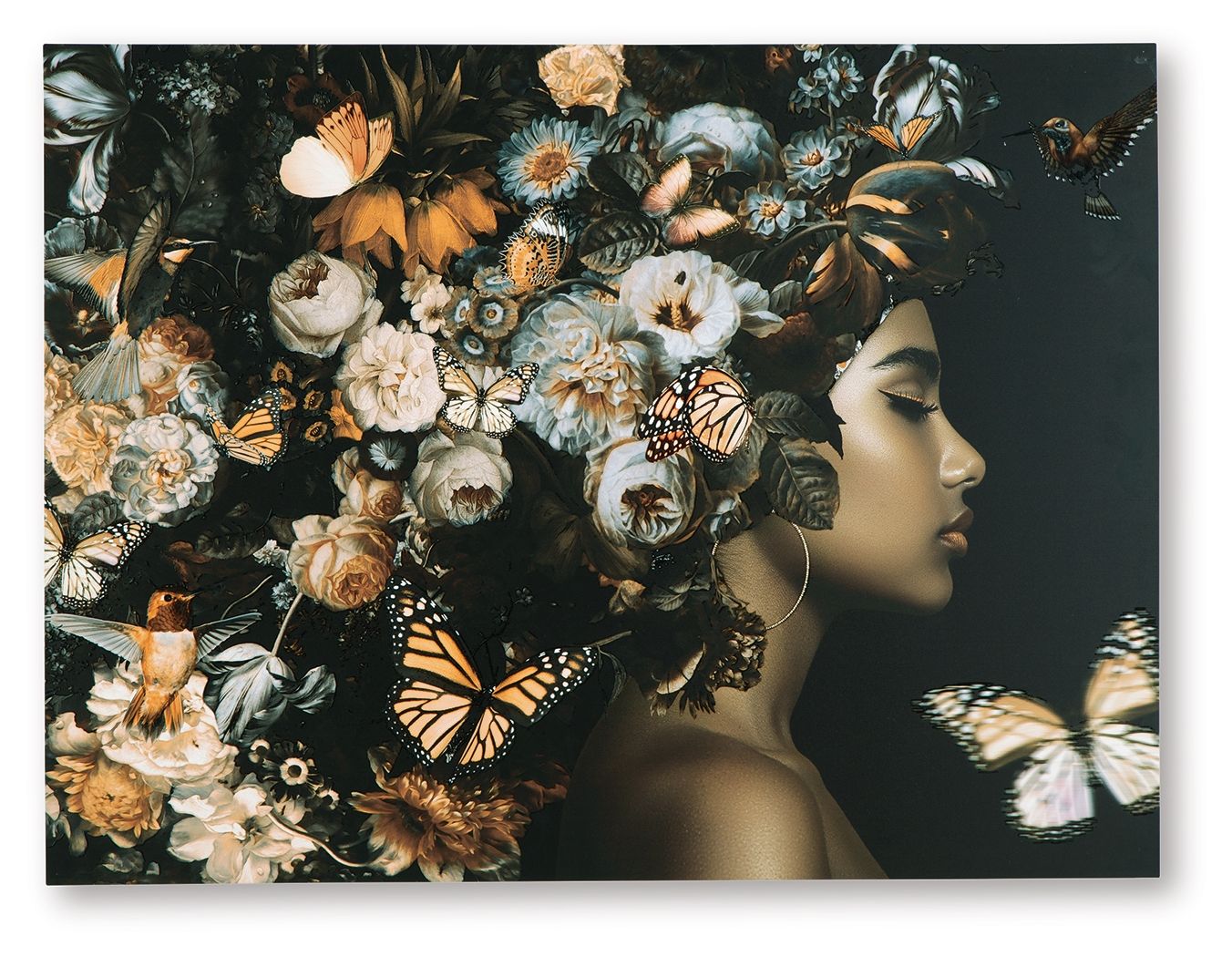 Valfer – Wall Art – Orange / Black / White