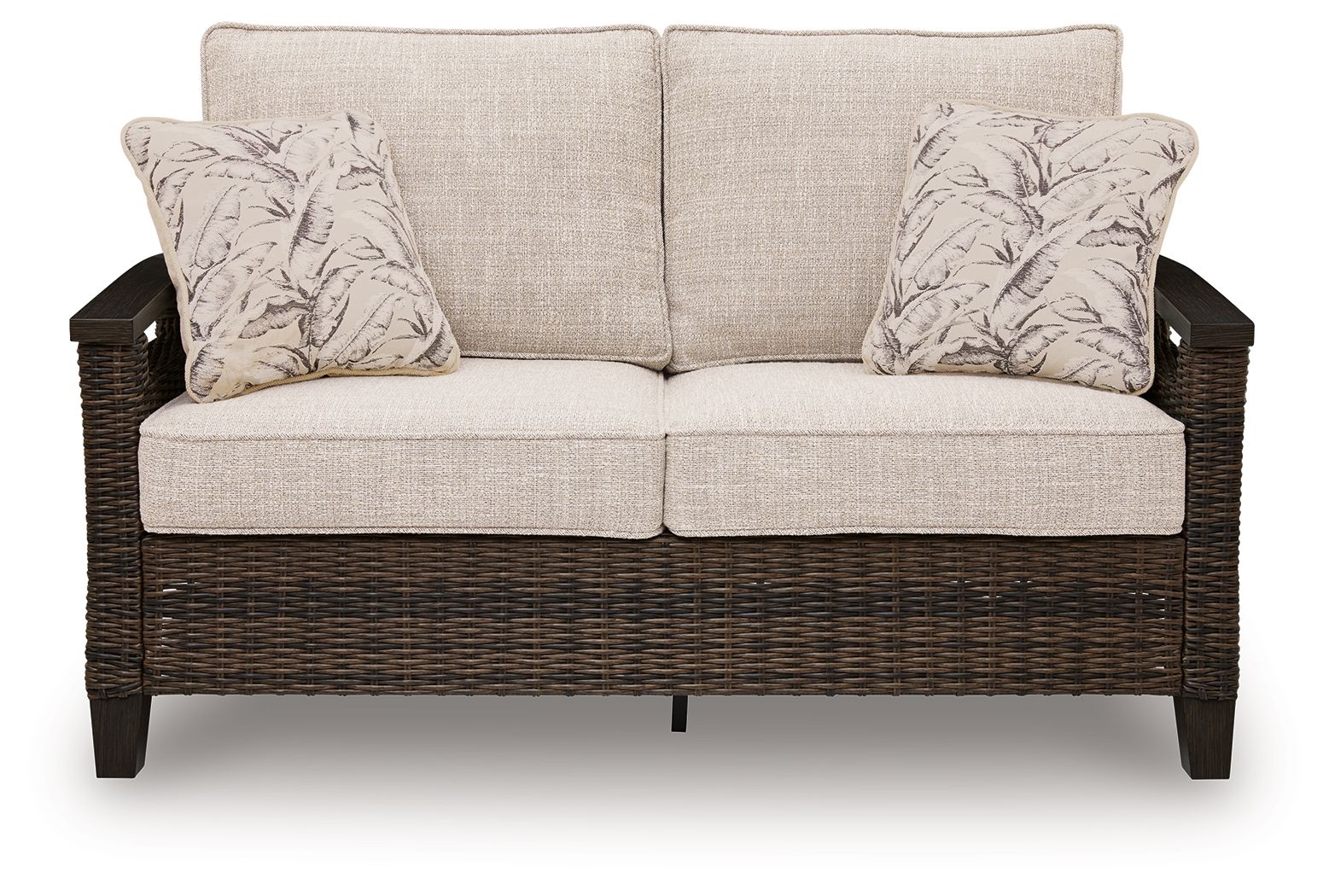 Monterey Point - Loveseat With Cushion - Dark Brown - Image 3