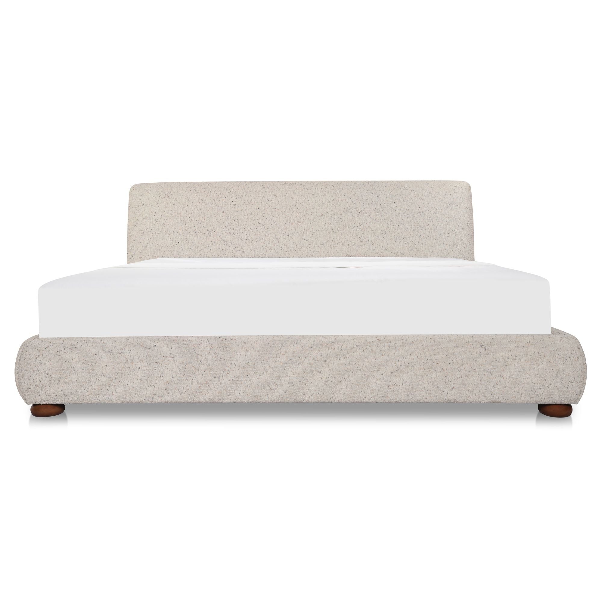 Beau – Queen Storage Bed – Speckled Light Gray