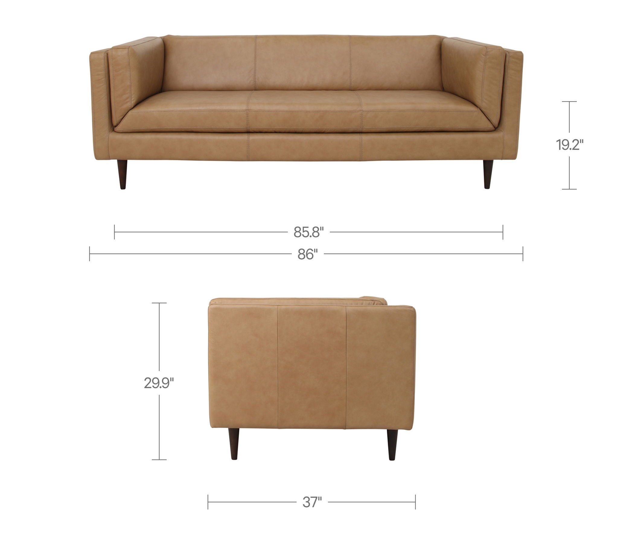 Woods - Sofa - Tan - Image 3
