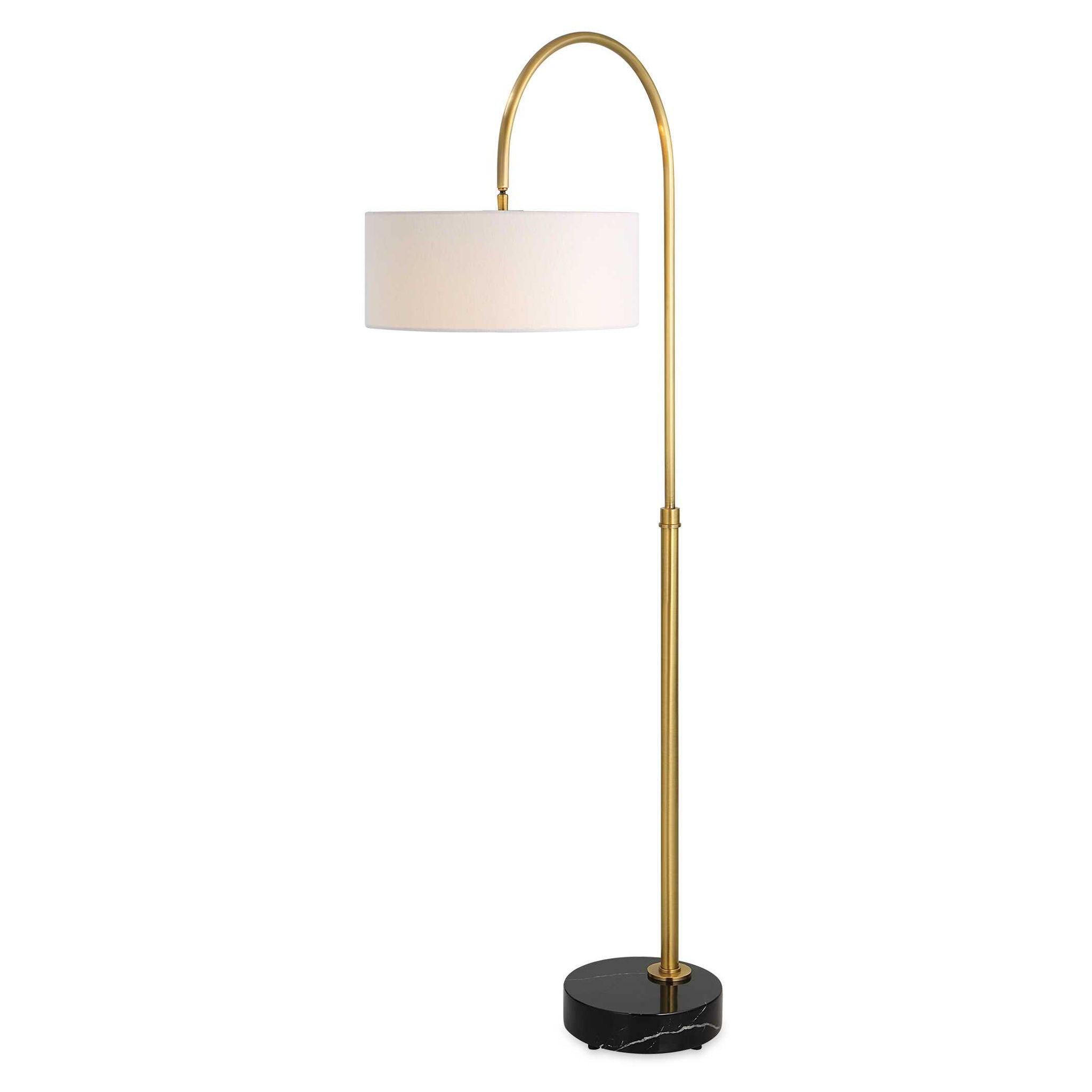 Huxford - Brass Arch Floor Lamp - Image 1
