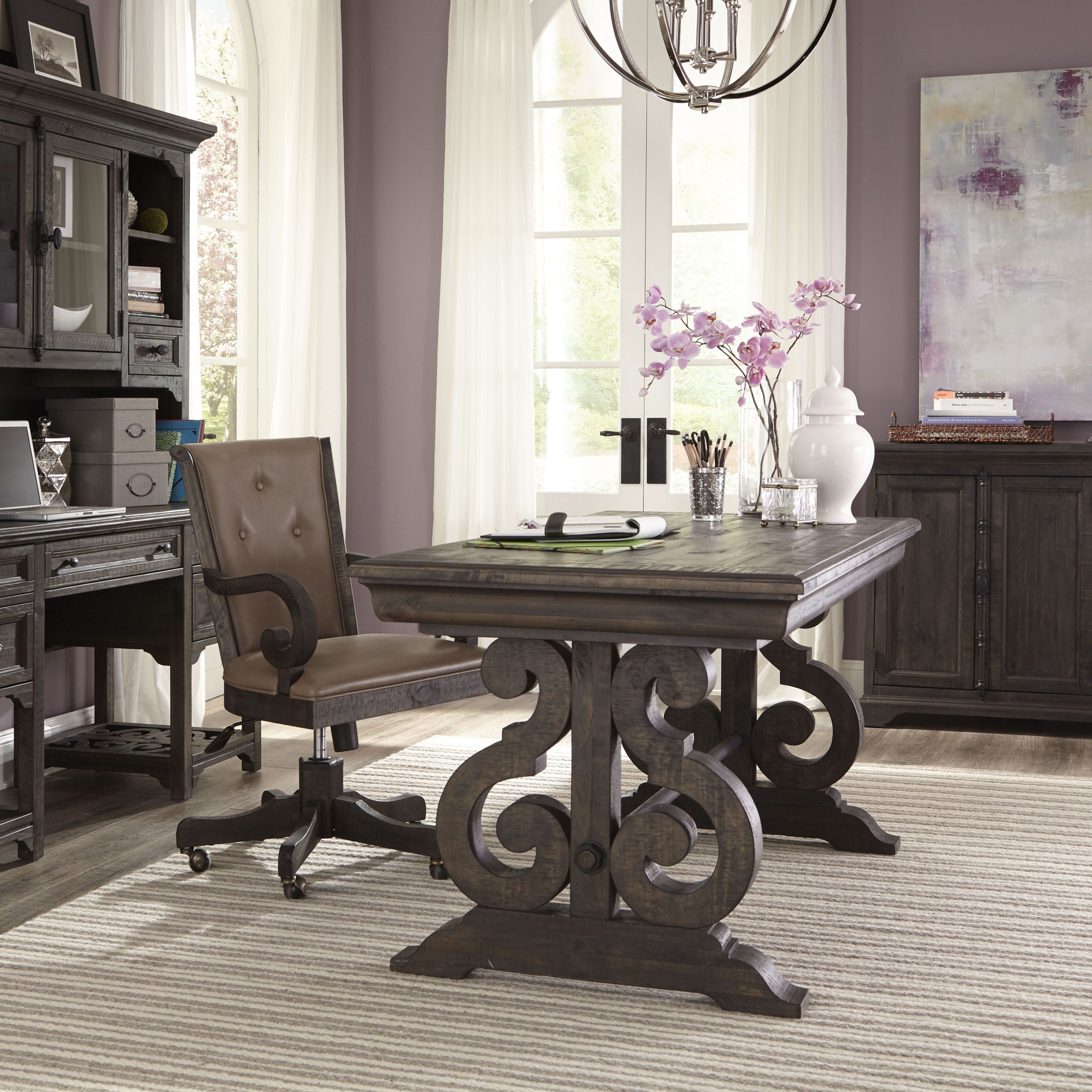 Bellamy - Writing Desk - Peppercorn - Image 3