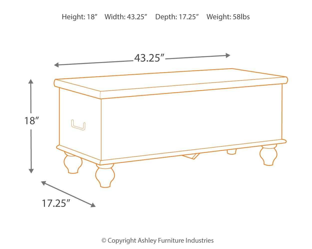 Fossil Ridge - Storage Bench - Beige - Image 3