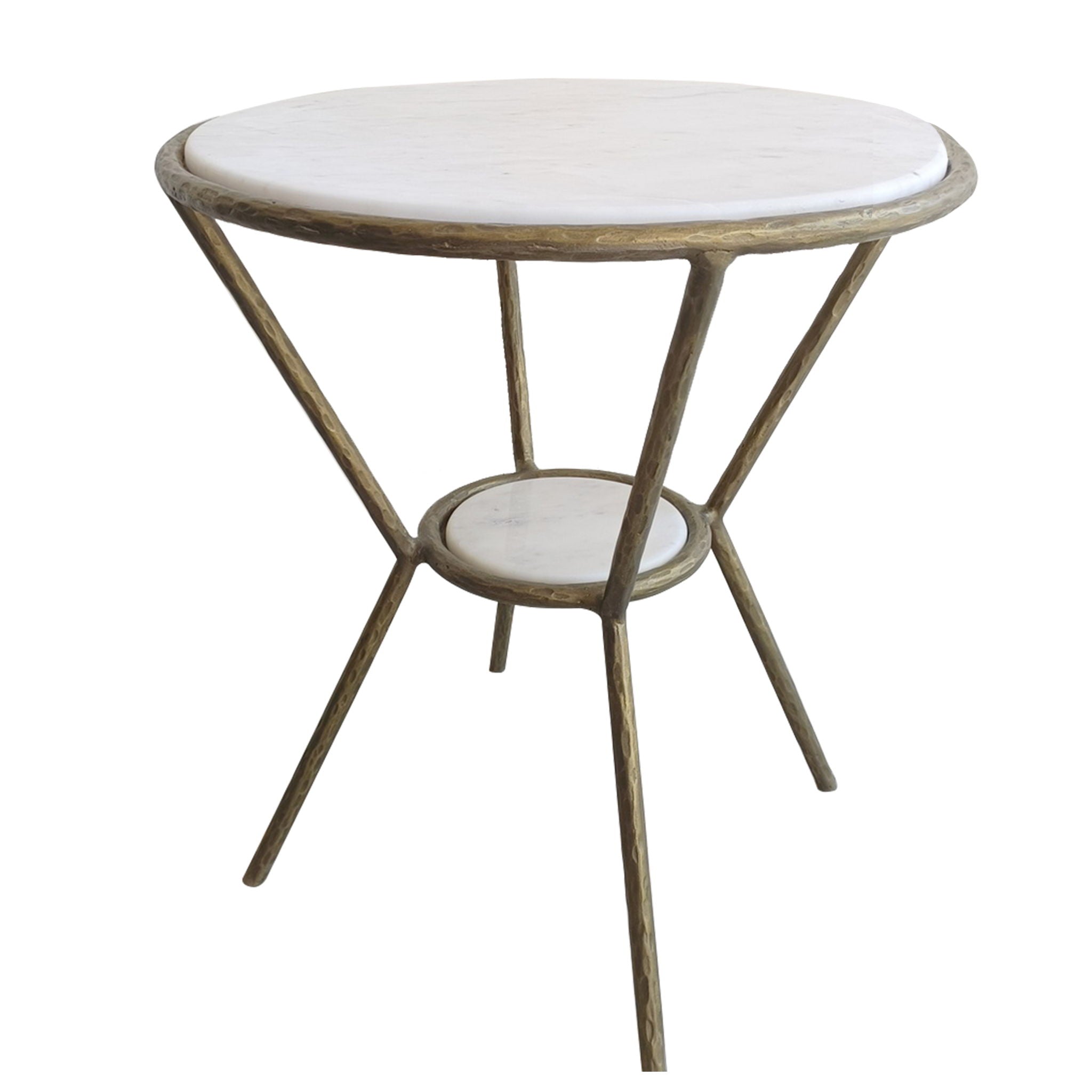 Refuge - Round White Side Table - Image 1