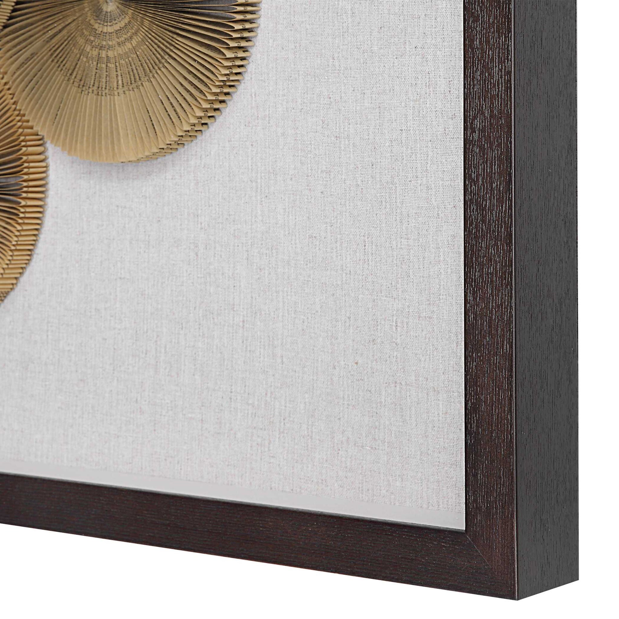 The Times - Shadow Box Wall Art - Light Brown - Image 3