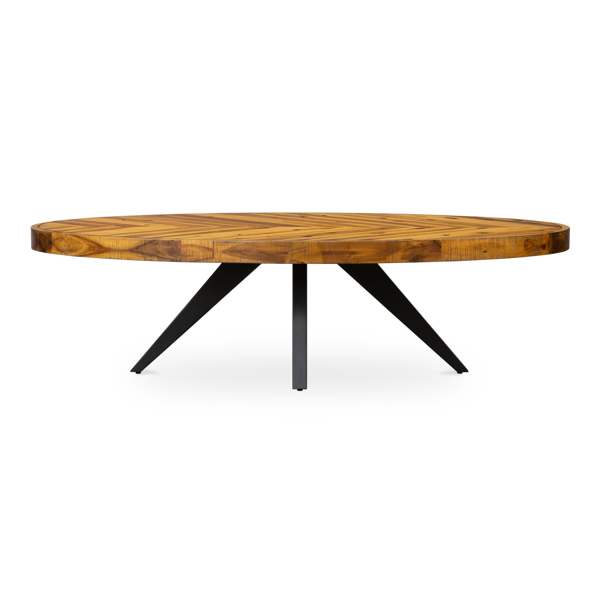 Parq - Oval Coffee Table - Brown - Image 1