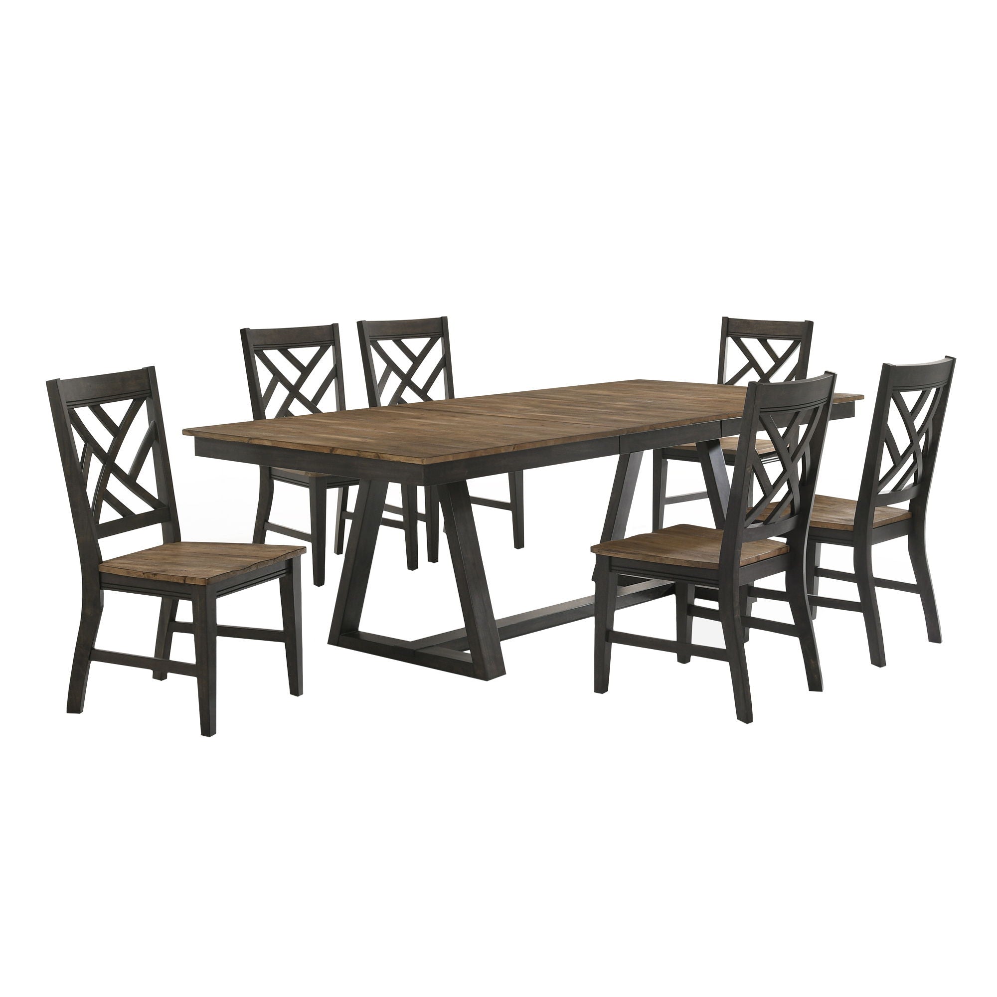 Harper - Trestle Table - Brushed Brown / Pecan - Image 3