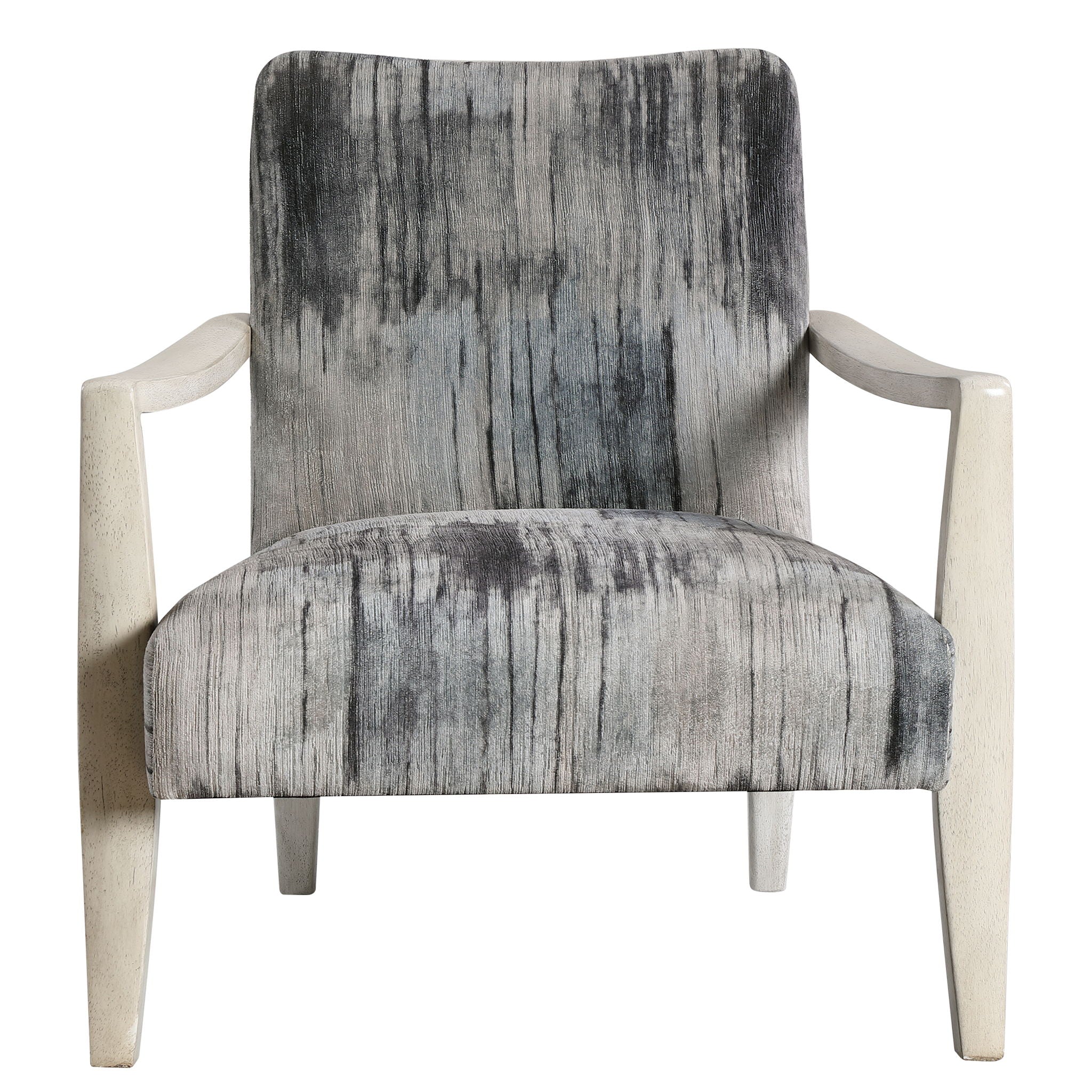 Watercolor – Chenille Accent Chair – Gray