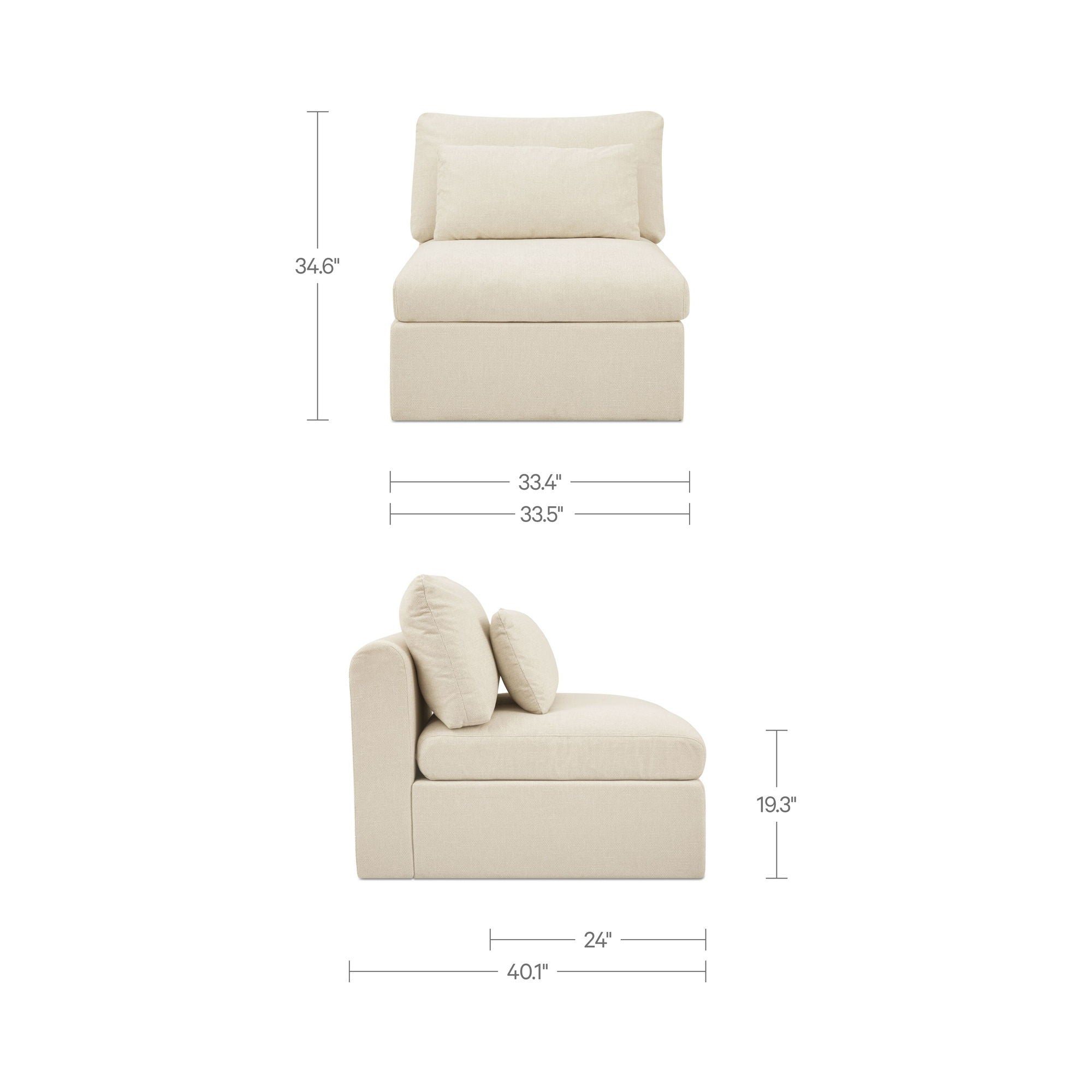 Swift - Slipper Chair - Light Beige - Image 2