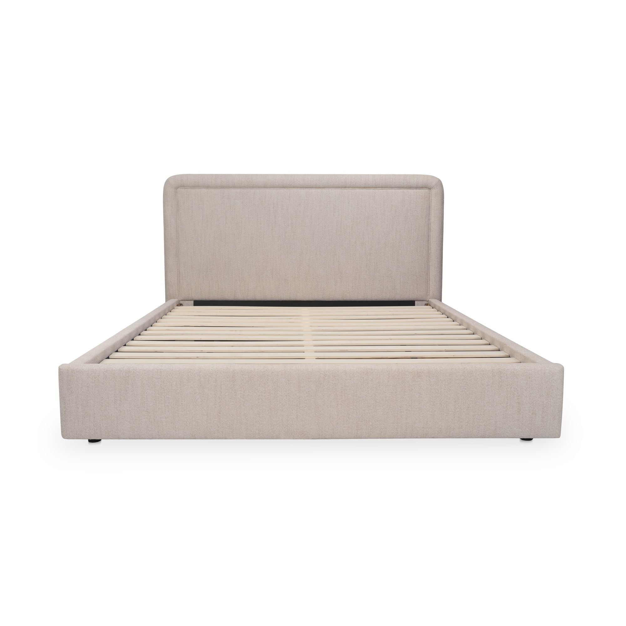 Simon - King Storage Bed - Flecked Beige - Image 3