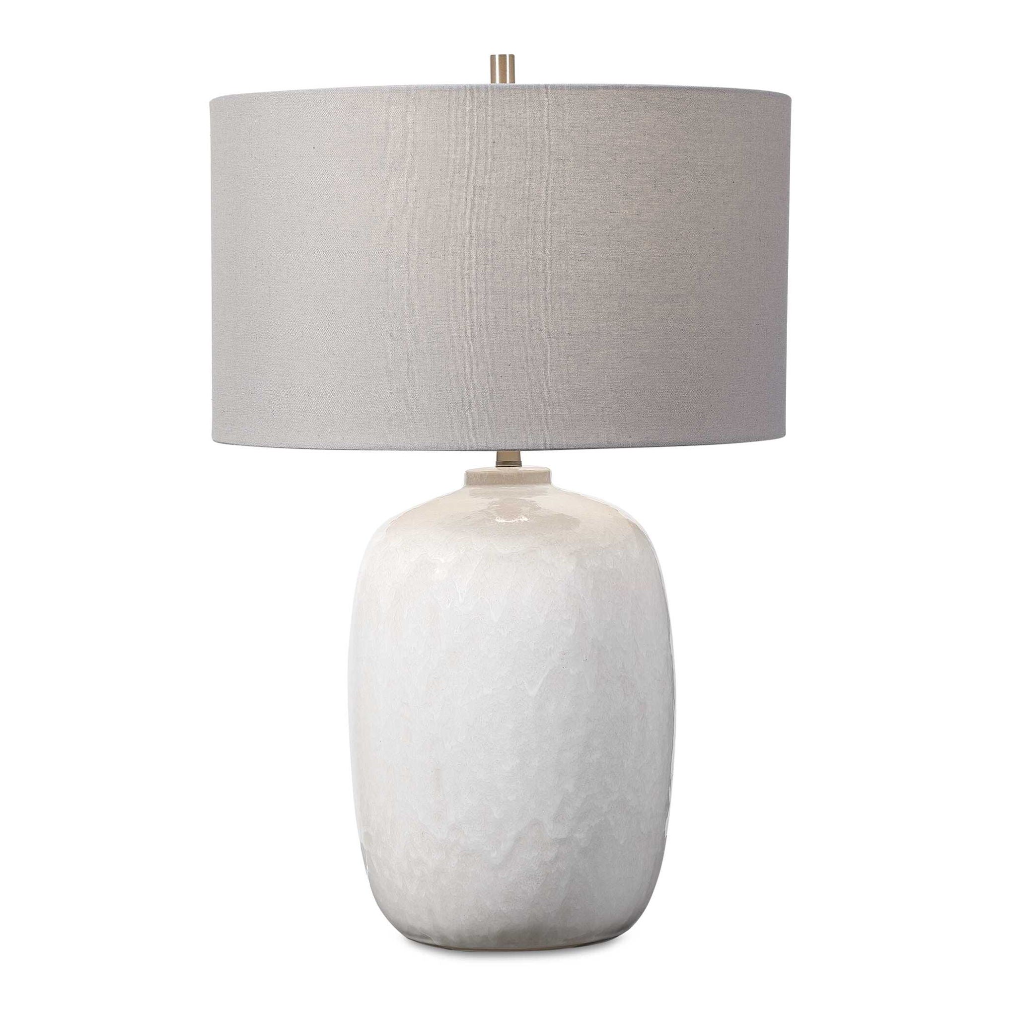 Winterscape - Glaze Table Lamp - White - Image 1