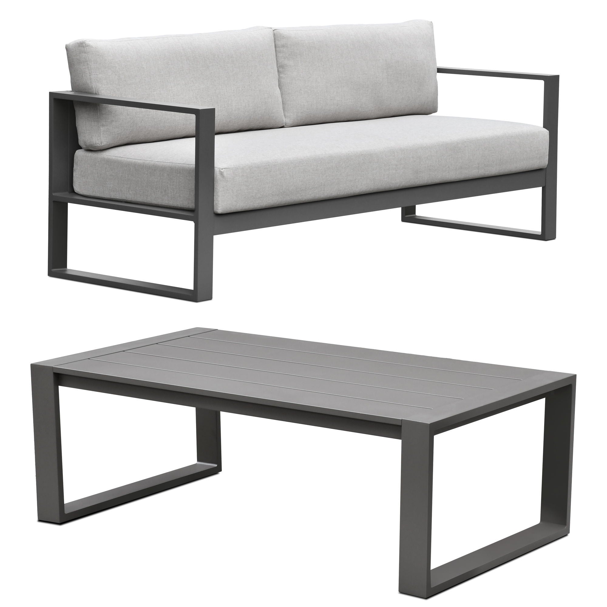 Navarro – Sofa And Coffee Table – Mocha