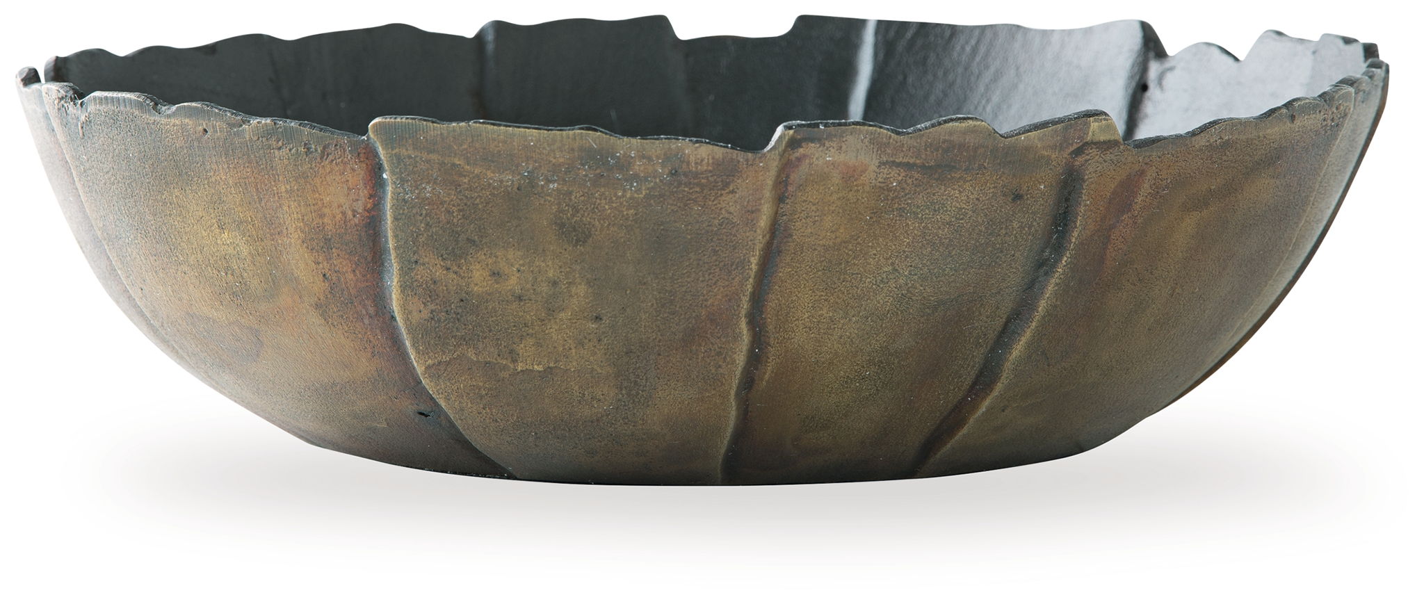 Aidman – Bowl – Black / Antique Gold Finish