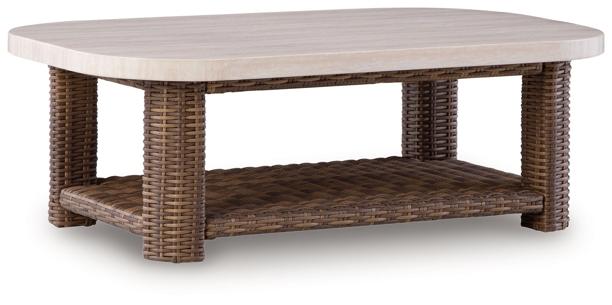 Dolan Creek - Rectangular Cocktail Table - Beige / Brown - Image 1