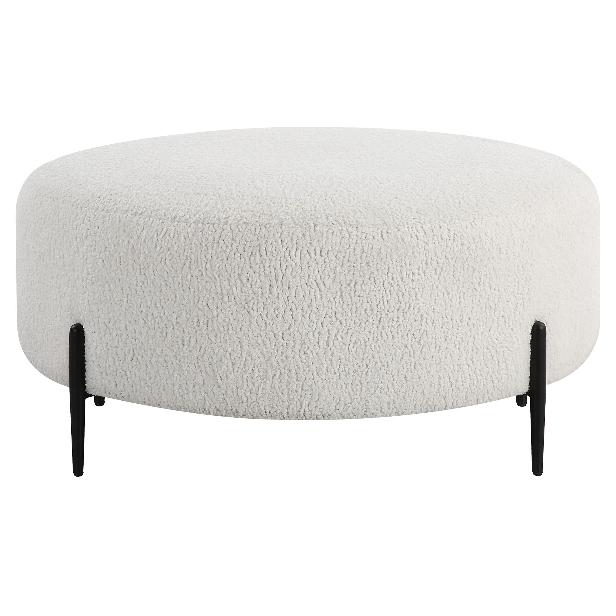 Arles - Large Plush Ottoman - White - Image 1