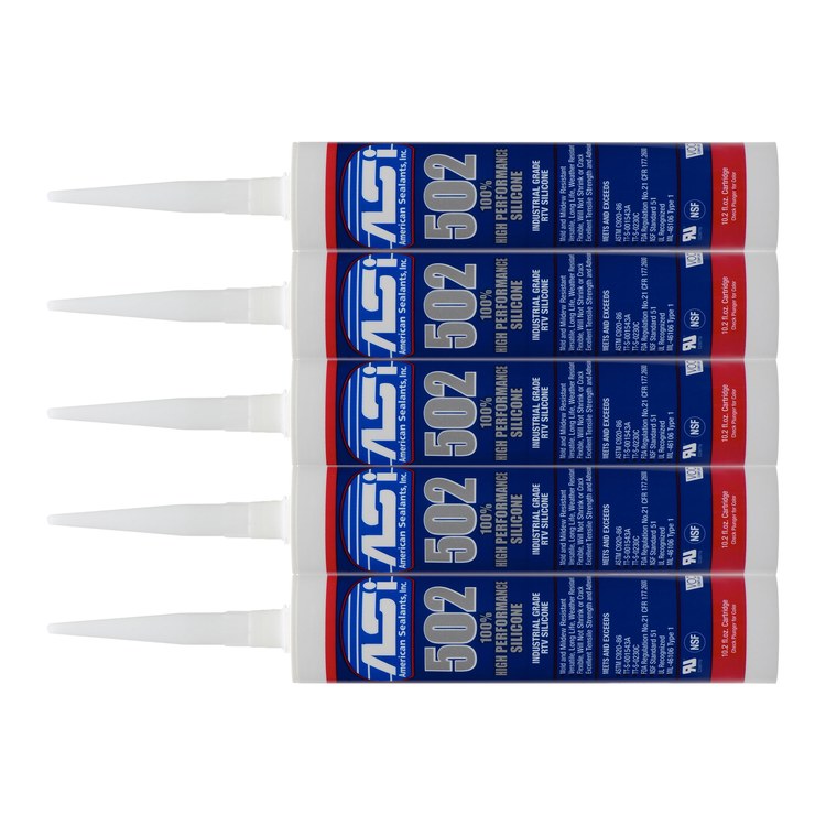 Installation Kit SS-29 Includes 4 Tubes of Clear Silicone & 1 Tube of Color Coordinated Silicone Ice for Tub Wall Systems