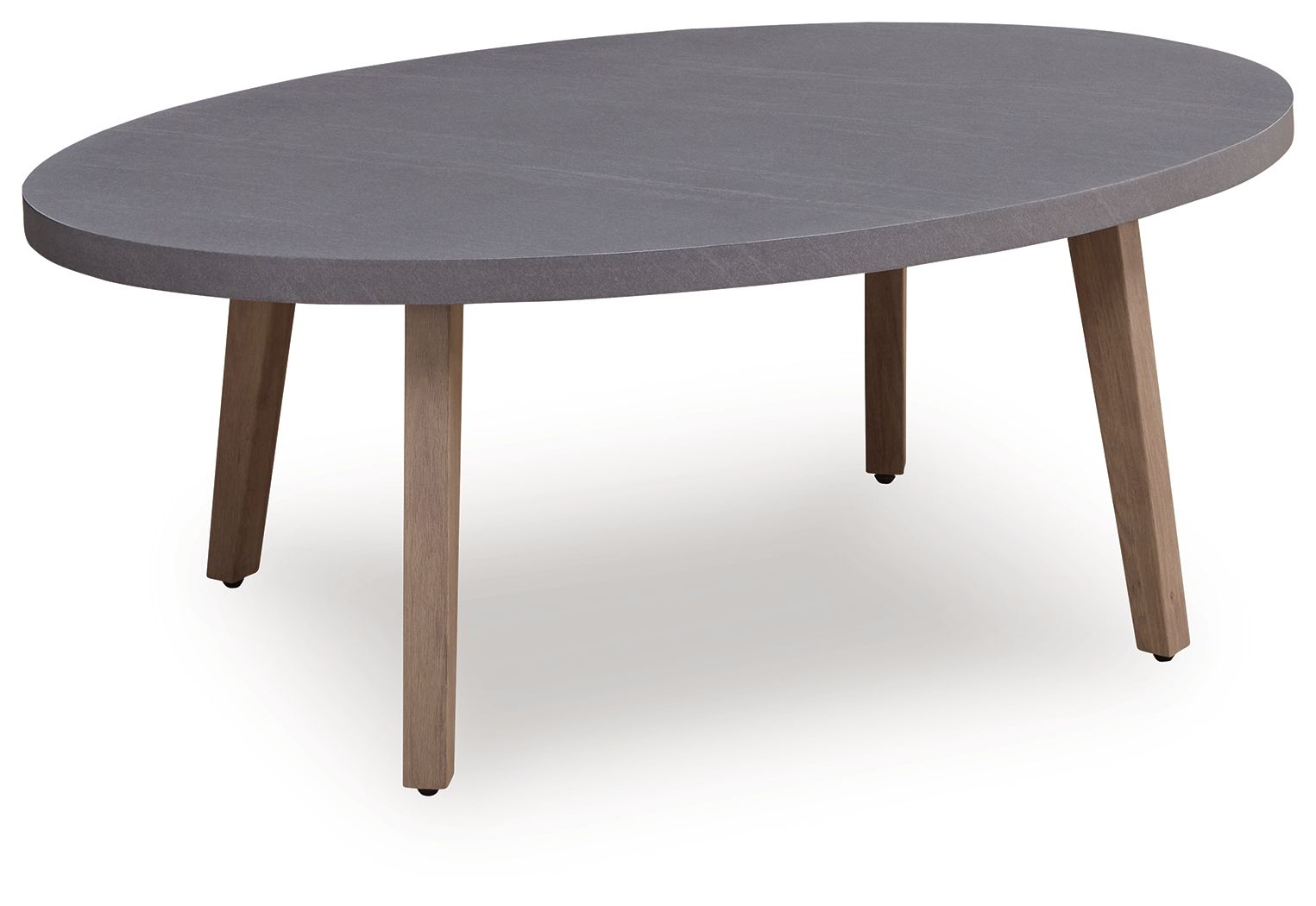 Harmony Headlands - Oval Cocktail Table - Natural / Gray - Image 1
