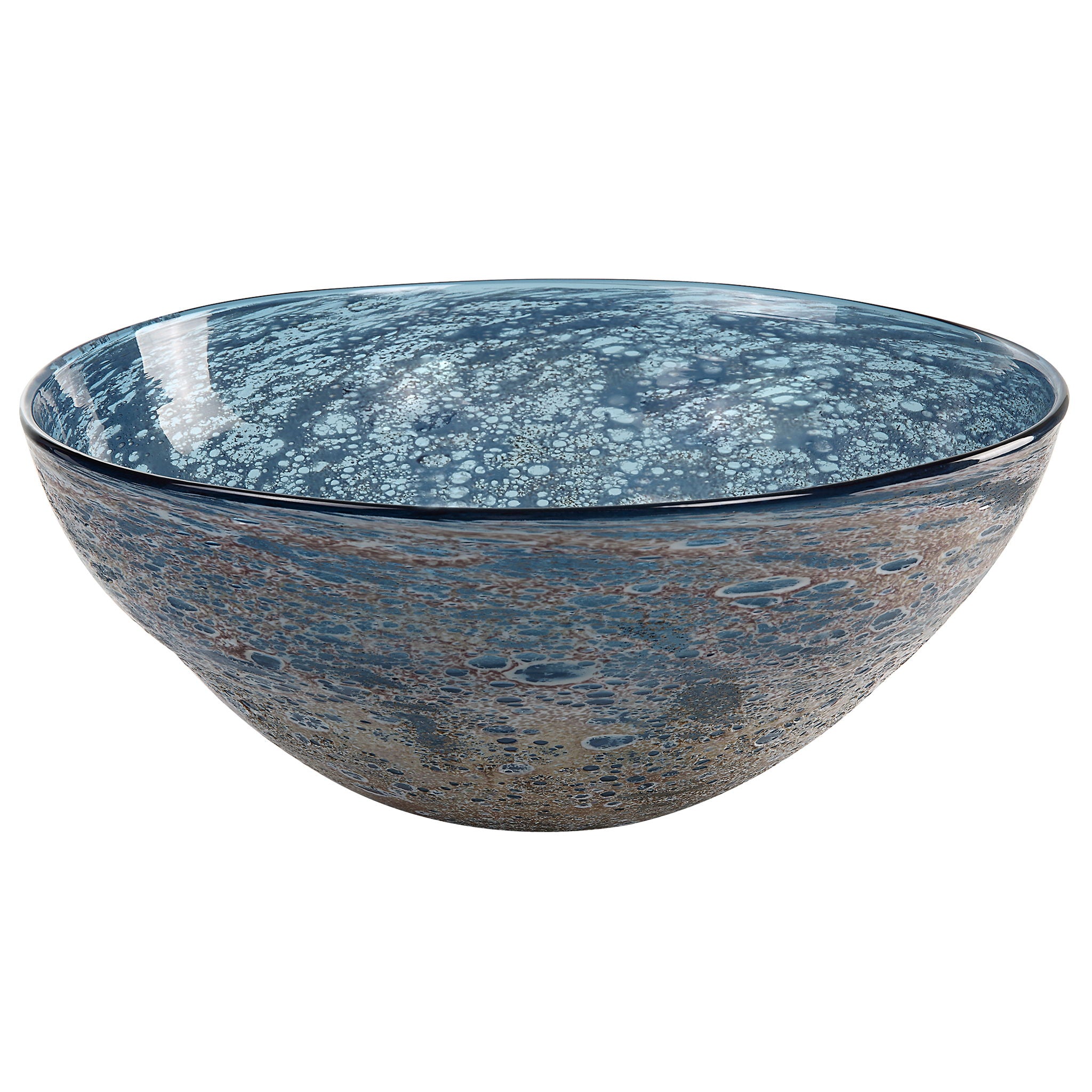 Genovesa – Aqua Glass Bowl – Blue