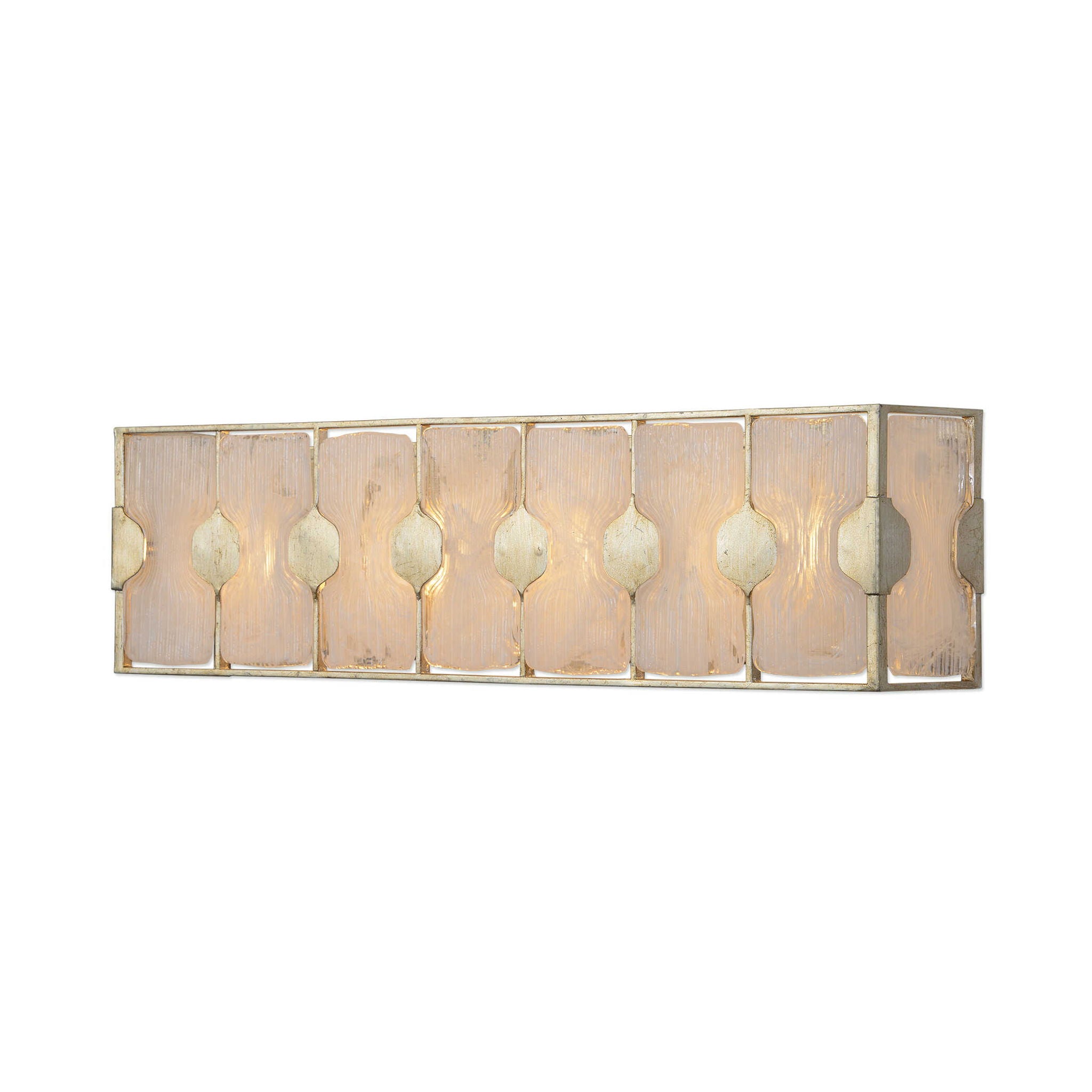 Rene - 4 Light Swirl Glass Vanity - Pearl Silver - Image 3