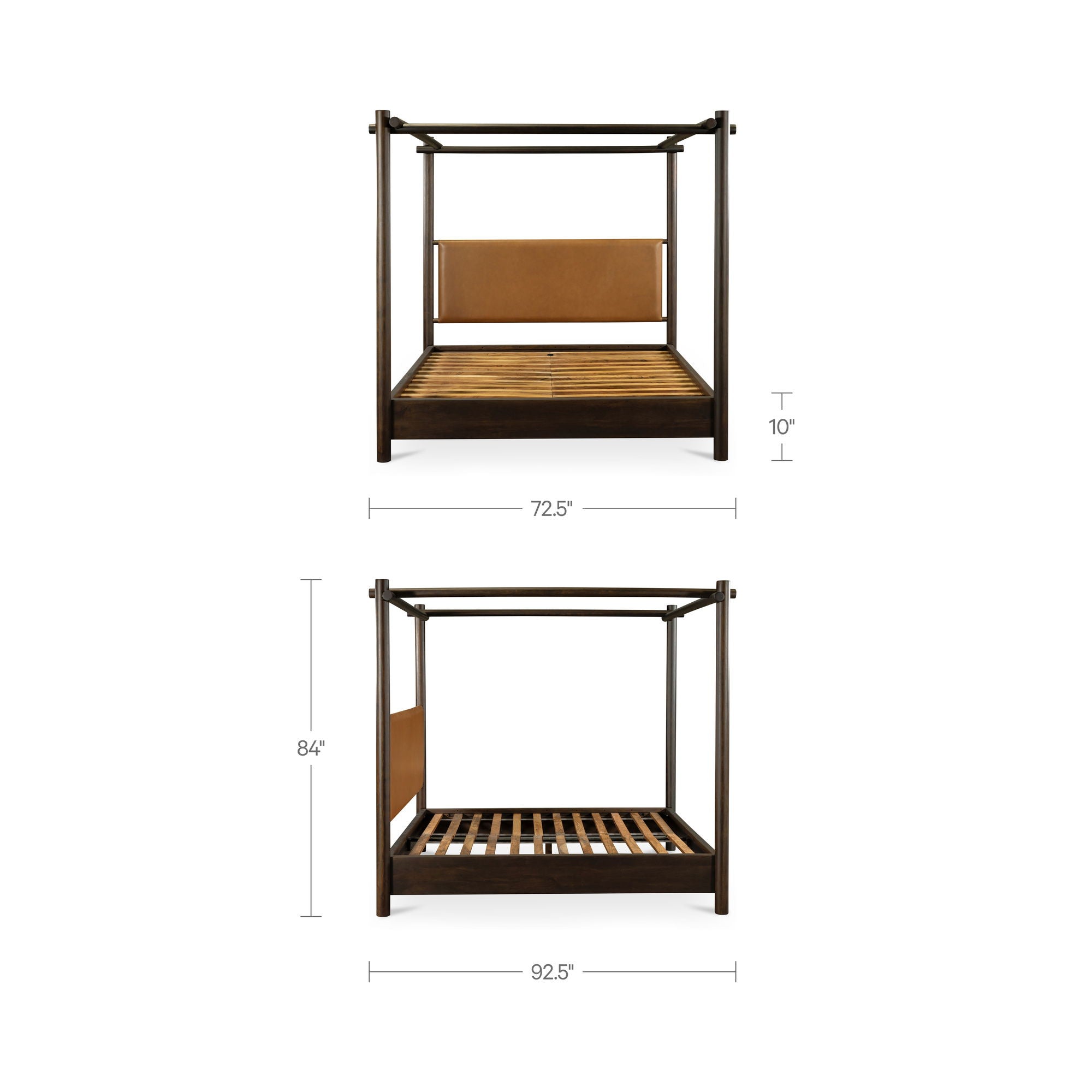Devin - Queen Bed - Brown - Image 2