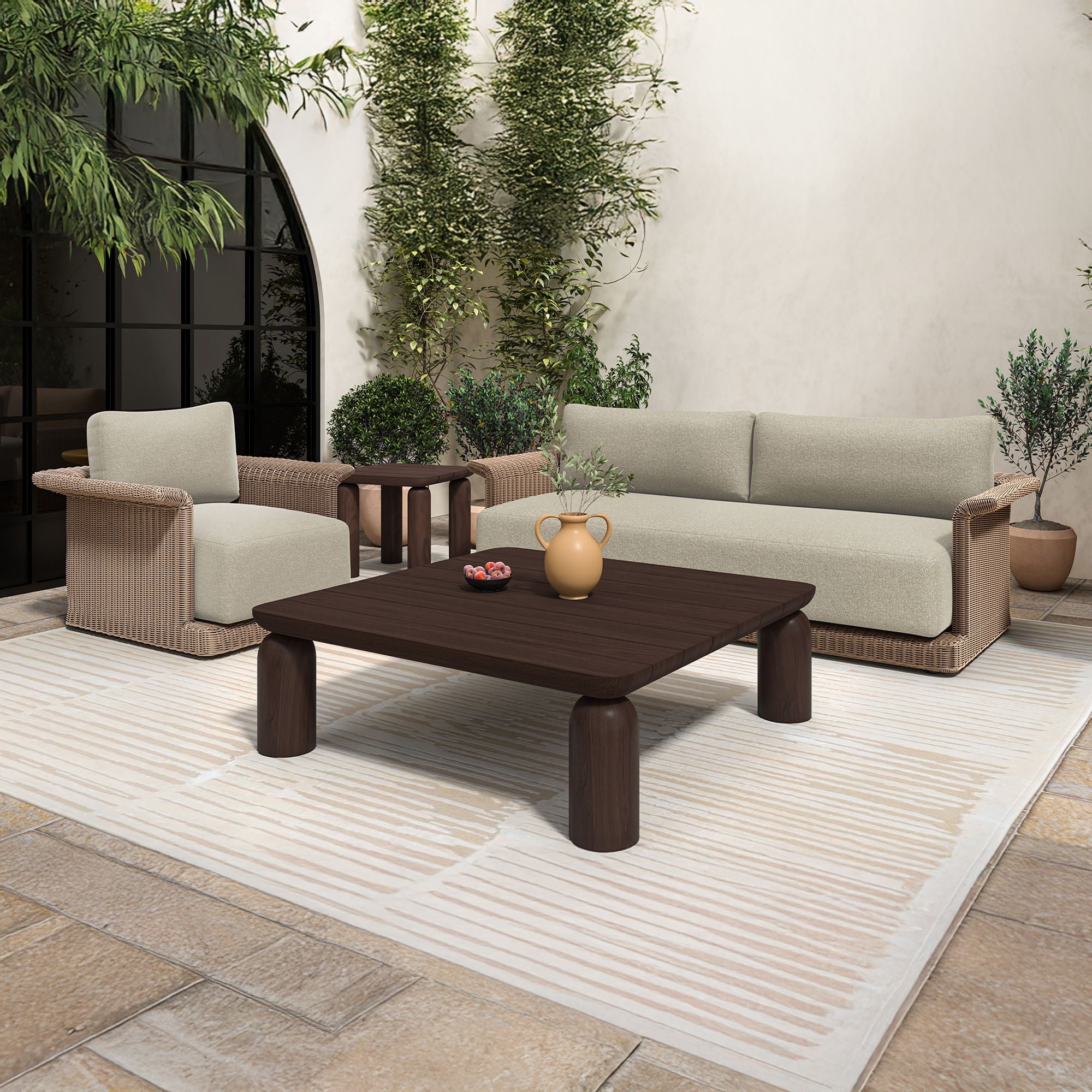 Meredith - Arm Chair - Beige - Image 2