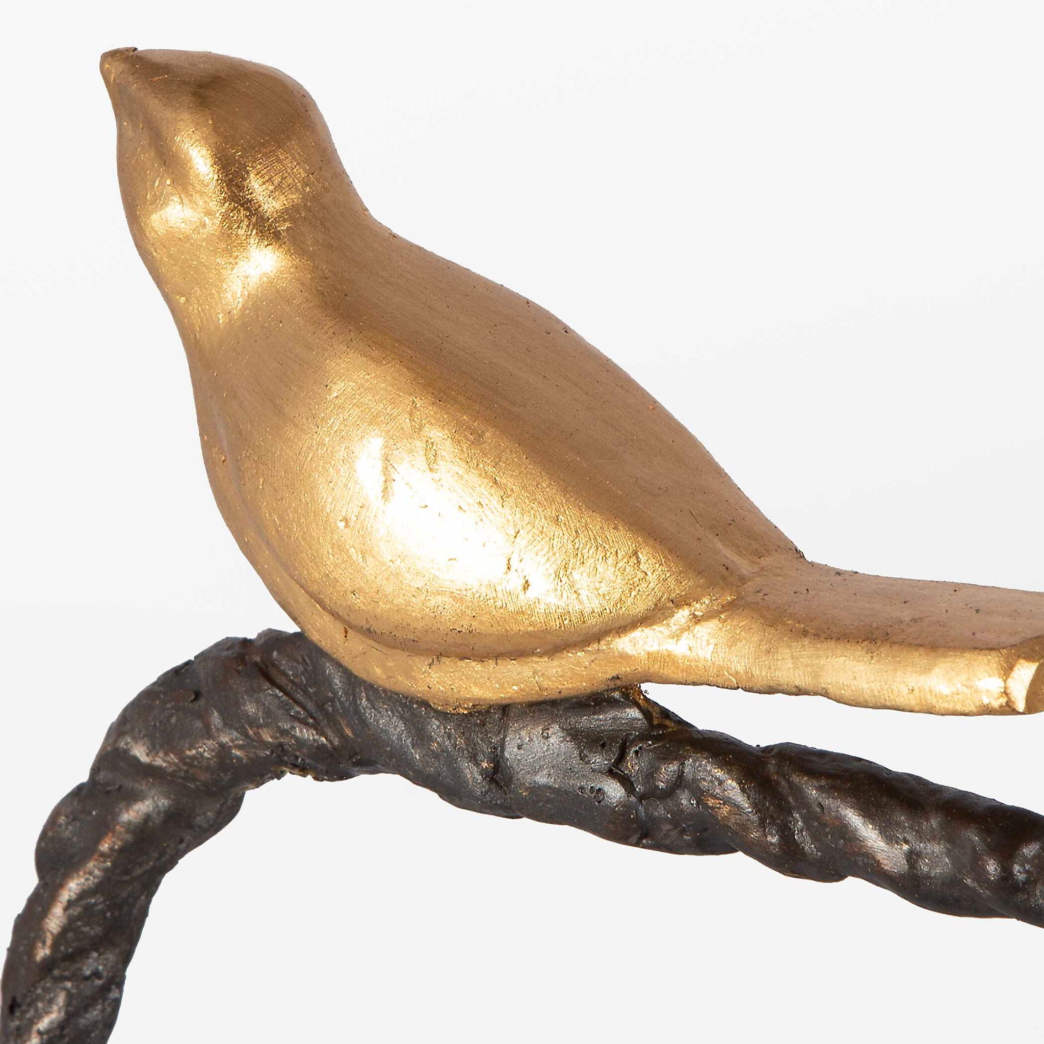 Birds On A Limb - Sculpture - Black & Gold - Image 3