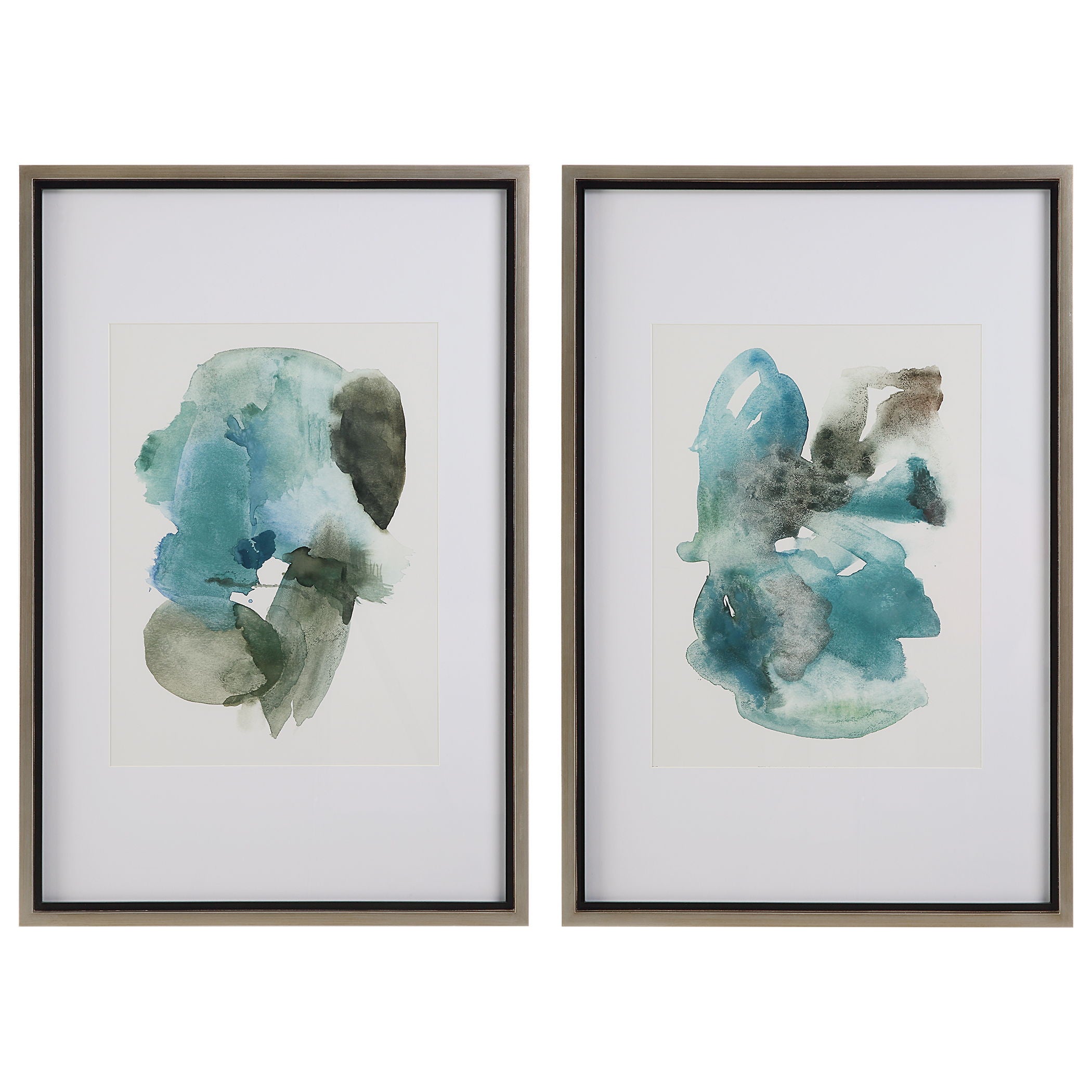 Blueprints – Watercolor Prints (Set of 2) – Light Blue