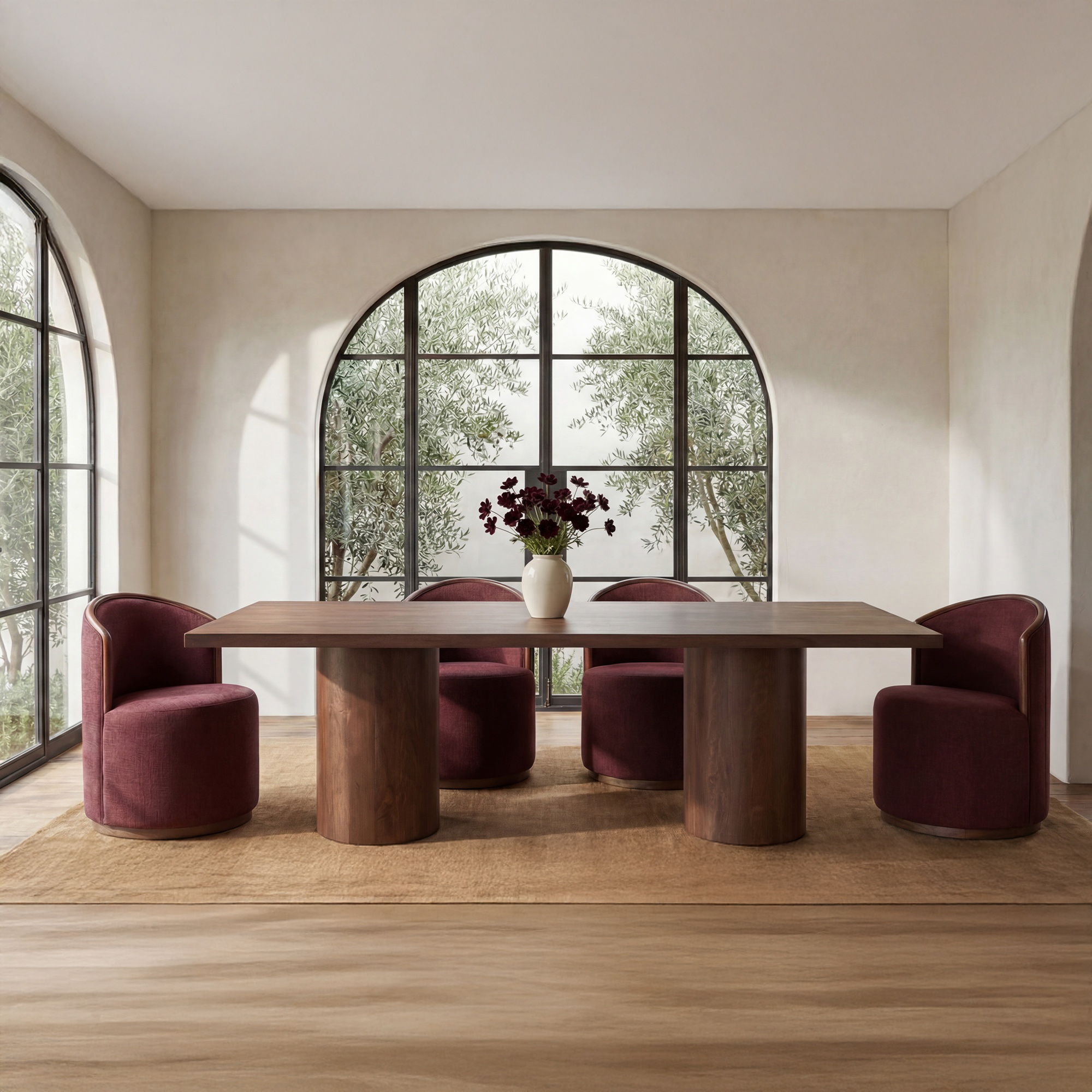 Hadley – Dining Table Small – Warm Brown