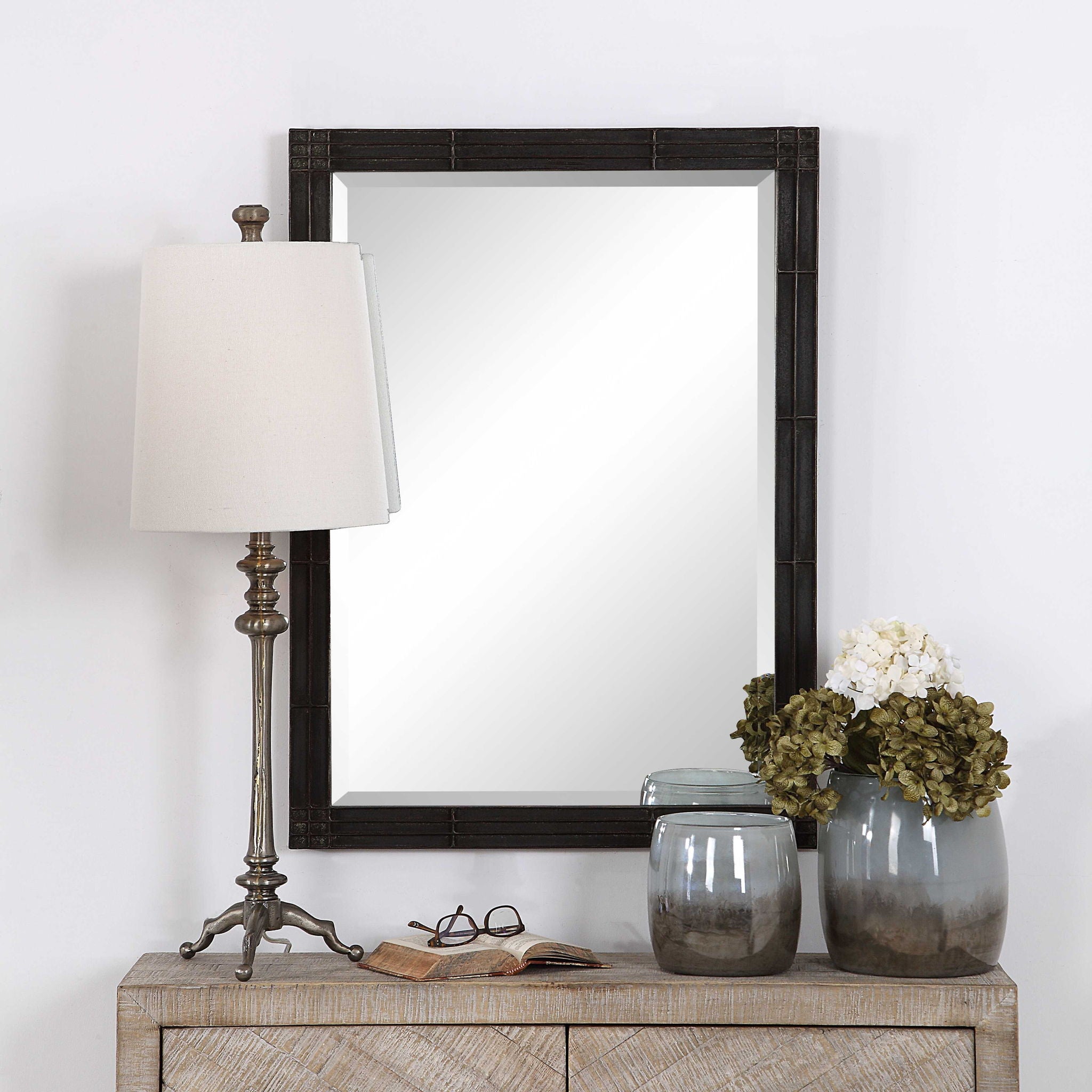 Gower - Vanity Mirror - Aged Black - Image 3