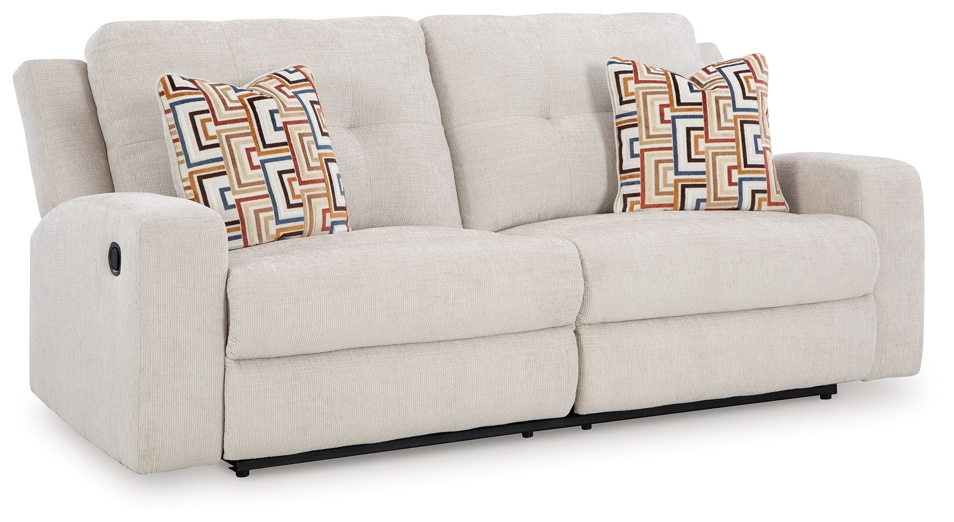 Danum – 2 Seat Reclining Sofa – Fabric – Stone