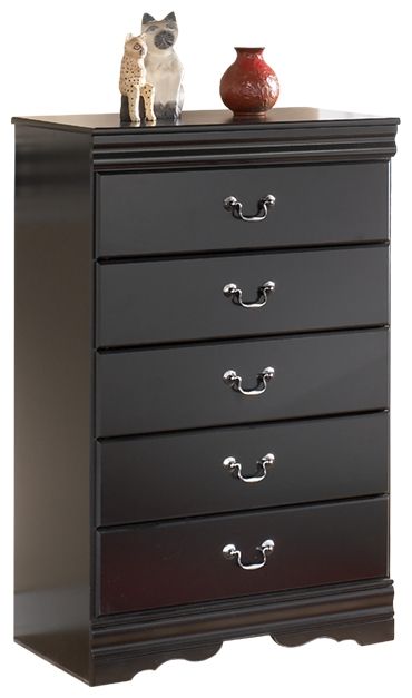 Huey Vineyard – Five Drawer Chest – Black