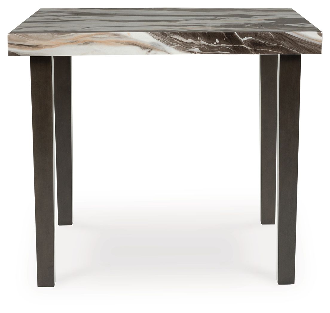 Jeshina - Square Dining Room Counter Table - Dark Brown / Beige - Image 3