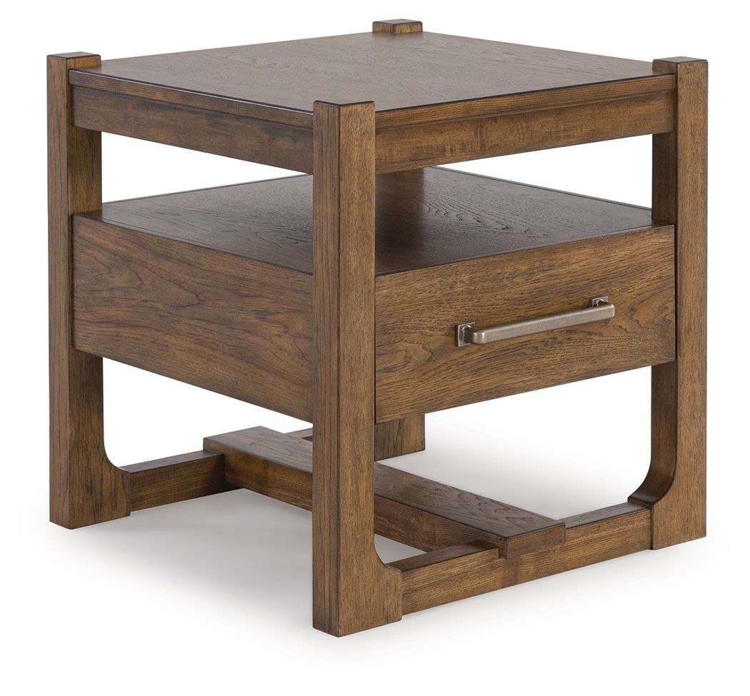 Cabalynn – Square End Table – Light Brown