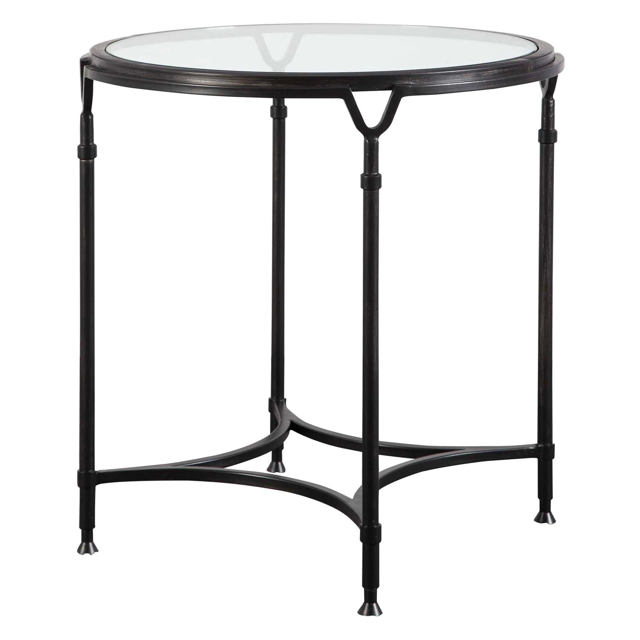 Samson - Glass Side Table - Black - Image 2