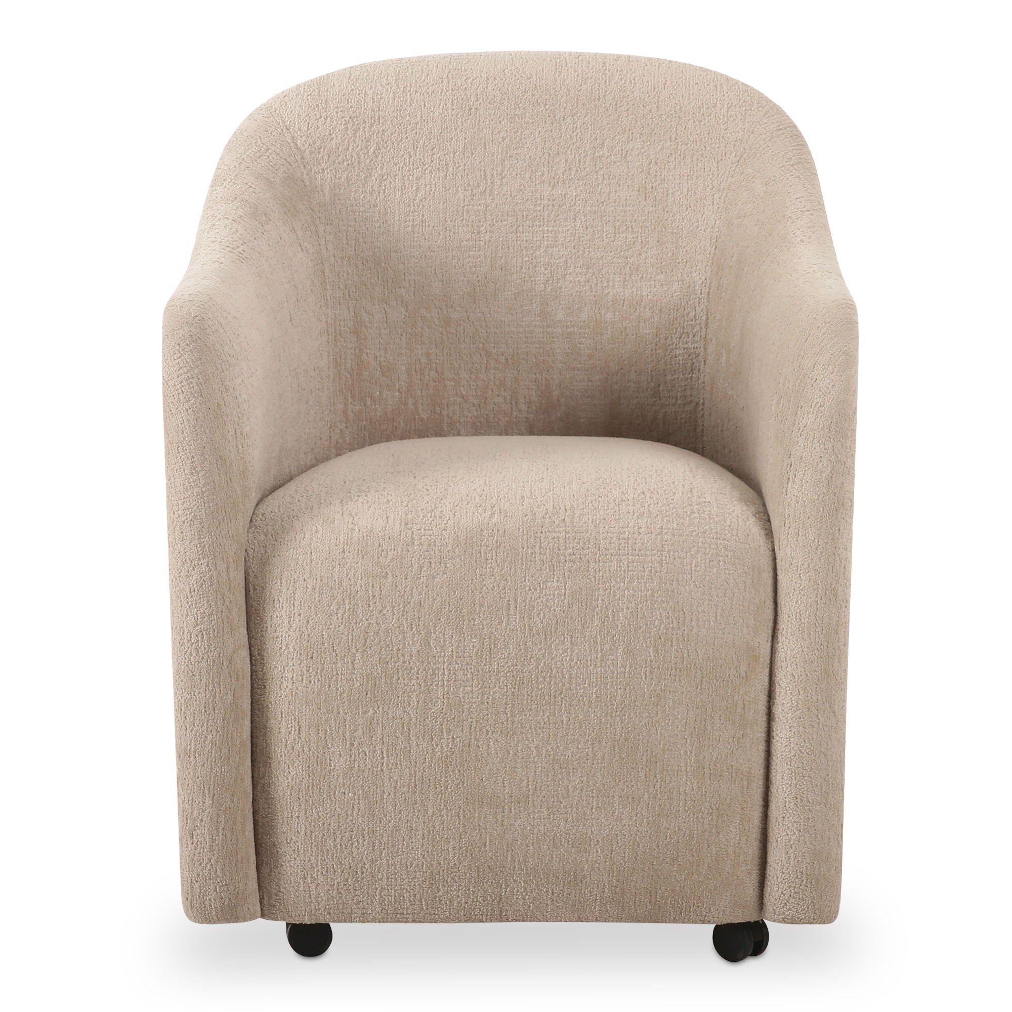 Drava - Rolling Dining Chair - Beige - Image 1