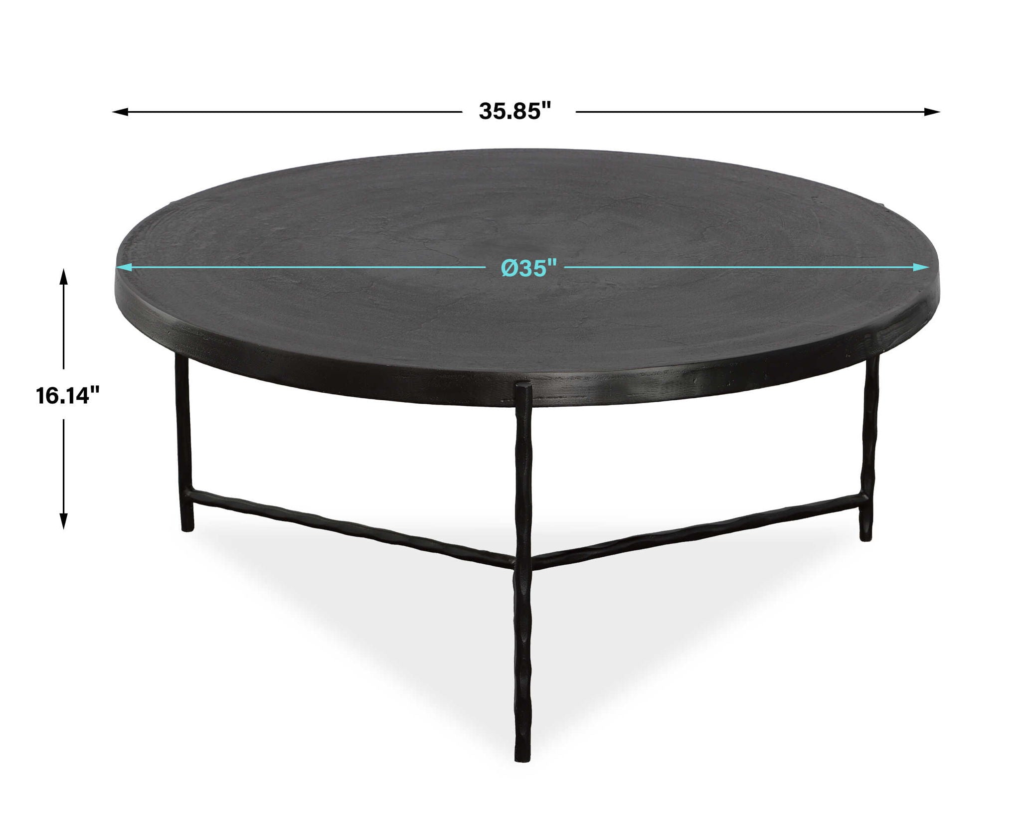 Trellick - Modern Coffee Table - Black - Image 3