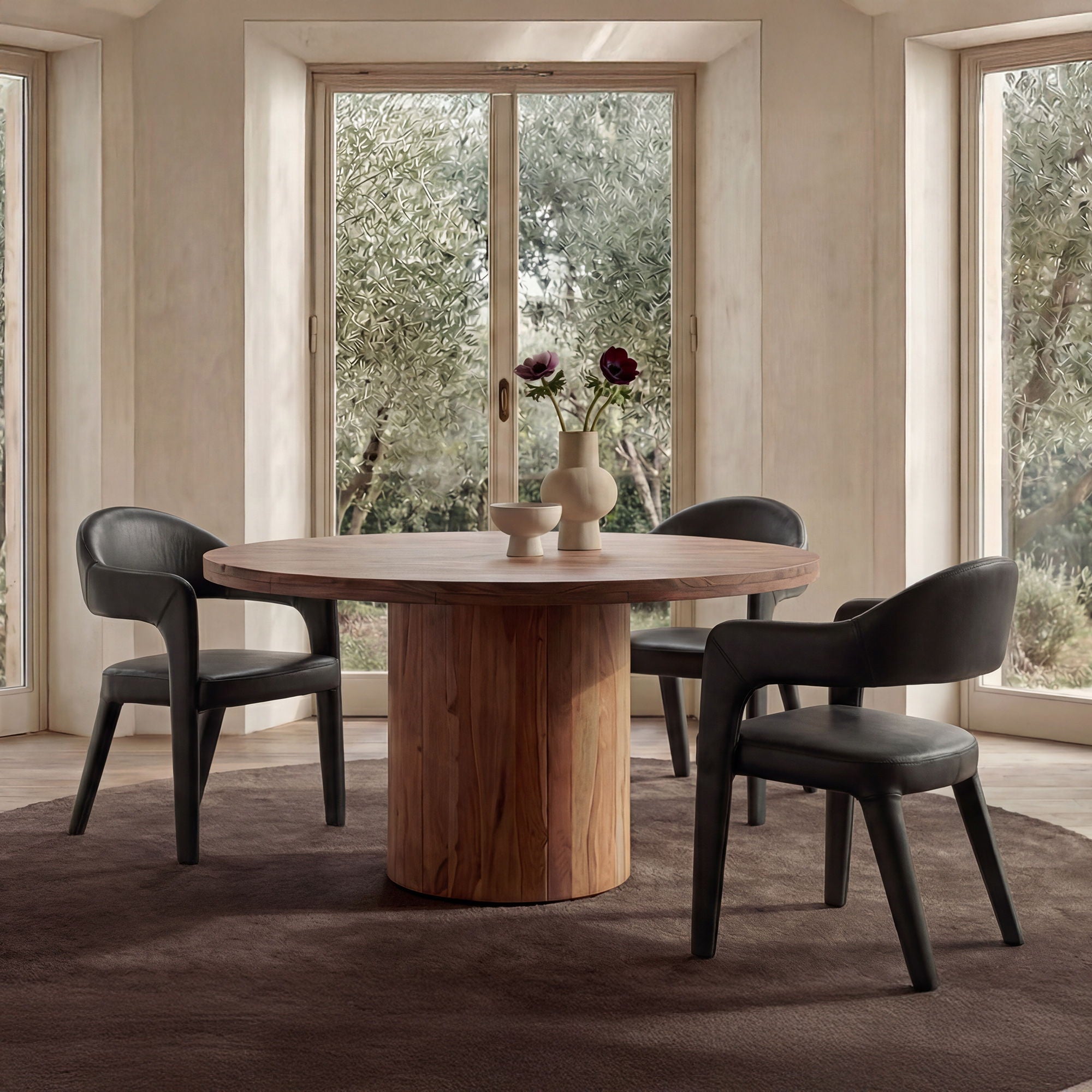 Martens – Dining Chair Leather – Black