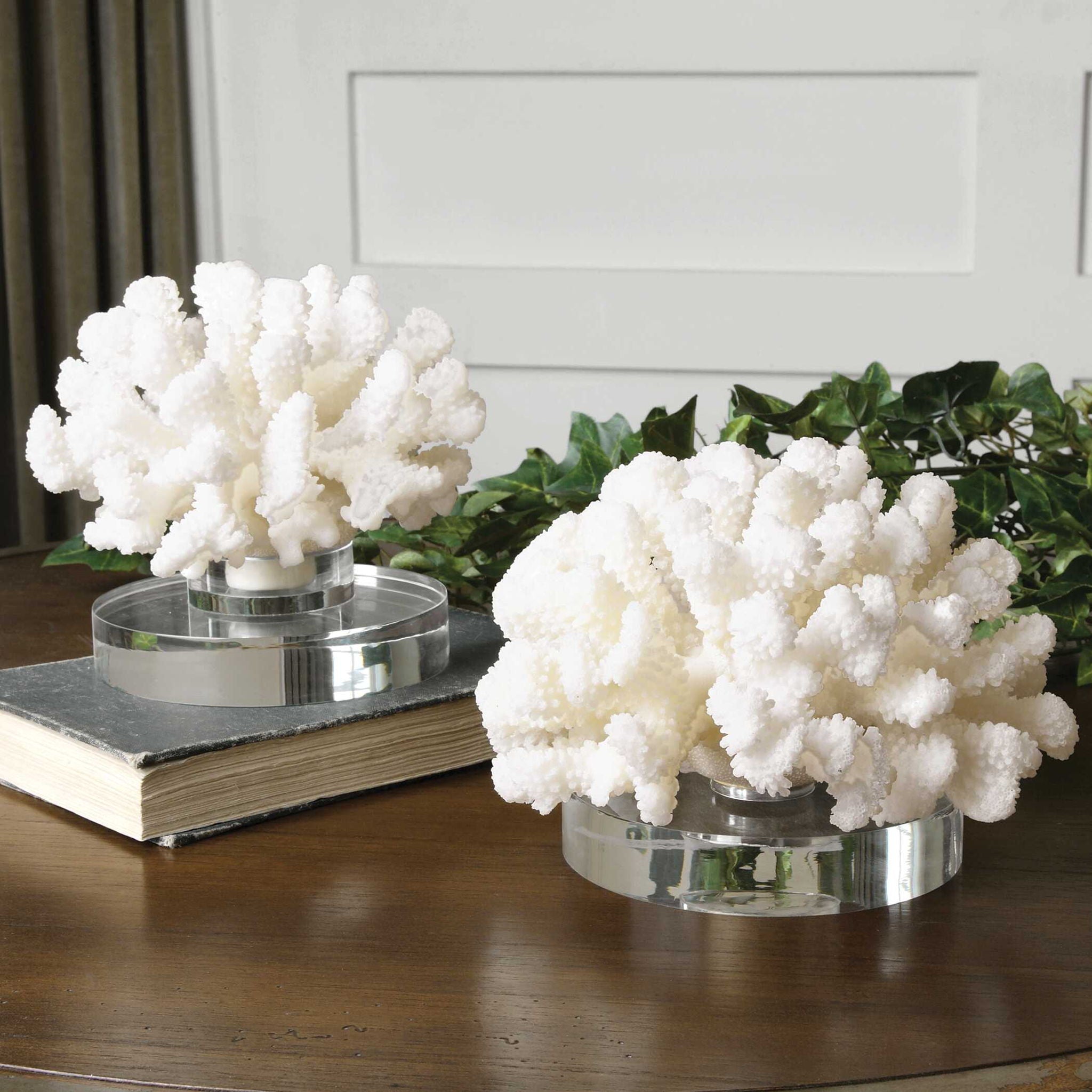 Hard Coral - Sculptures (Set of 2) - White - Image 2