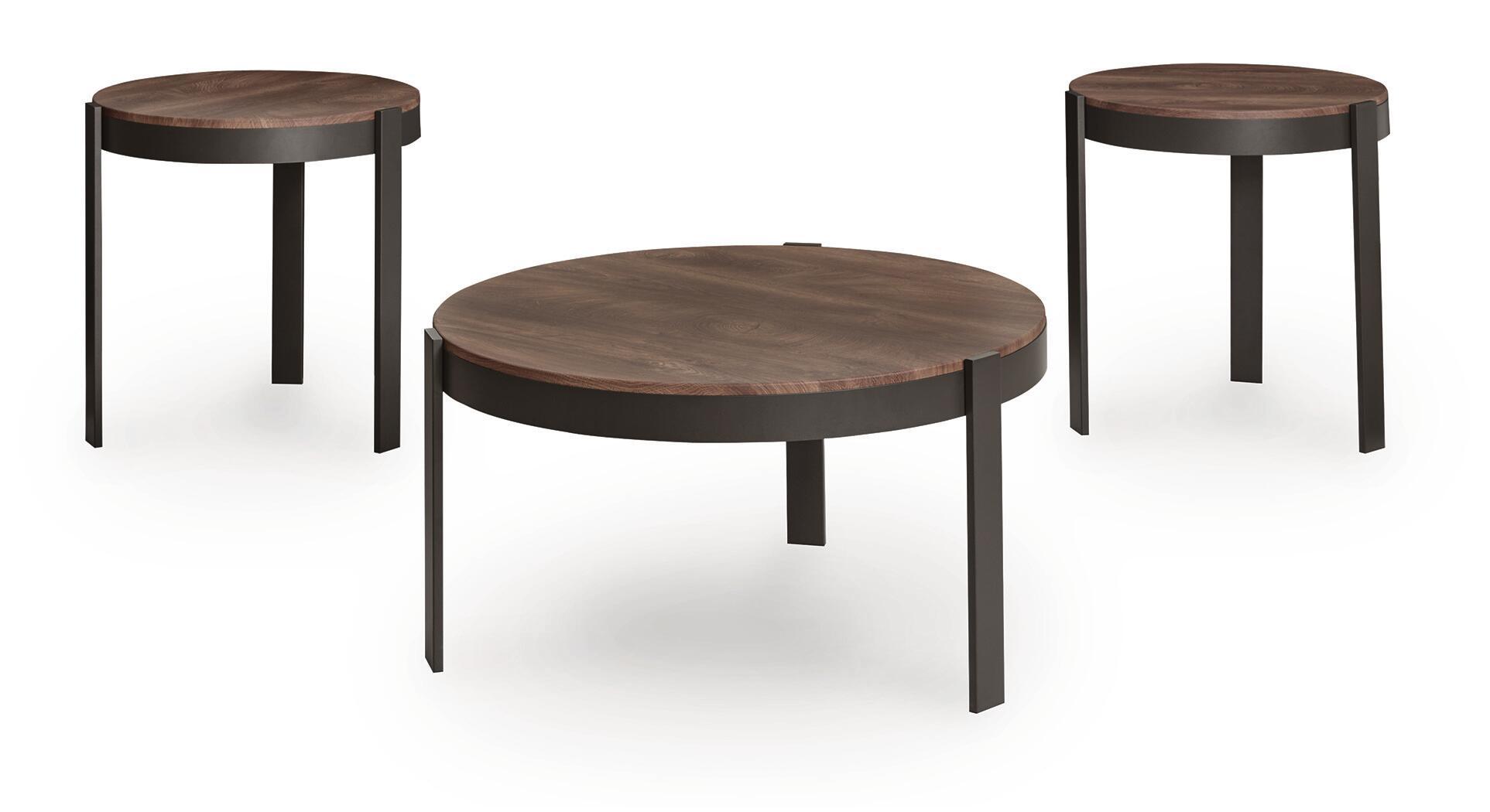 Horizon Hills - Occasional Table Set (Set of 3) - Brown / Black - Image 1