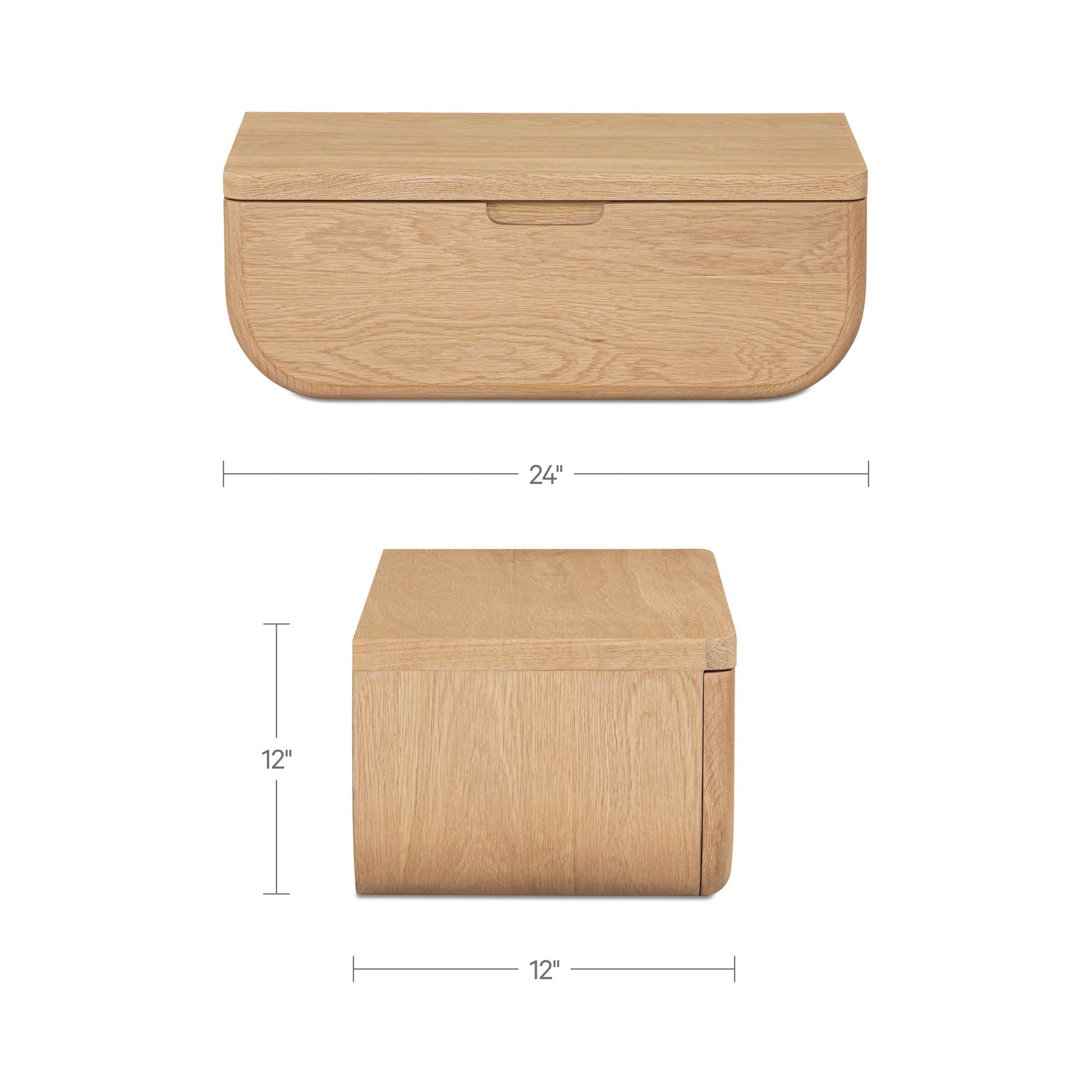 Hettie - Floating Nightstand - Natural / Brown - Image 2