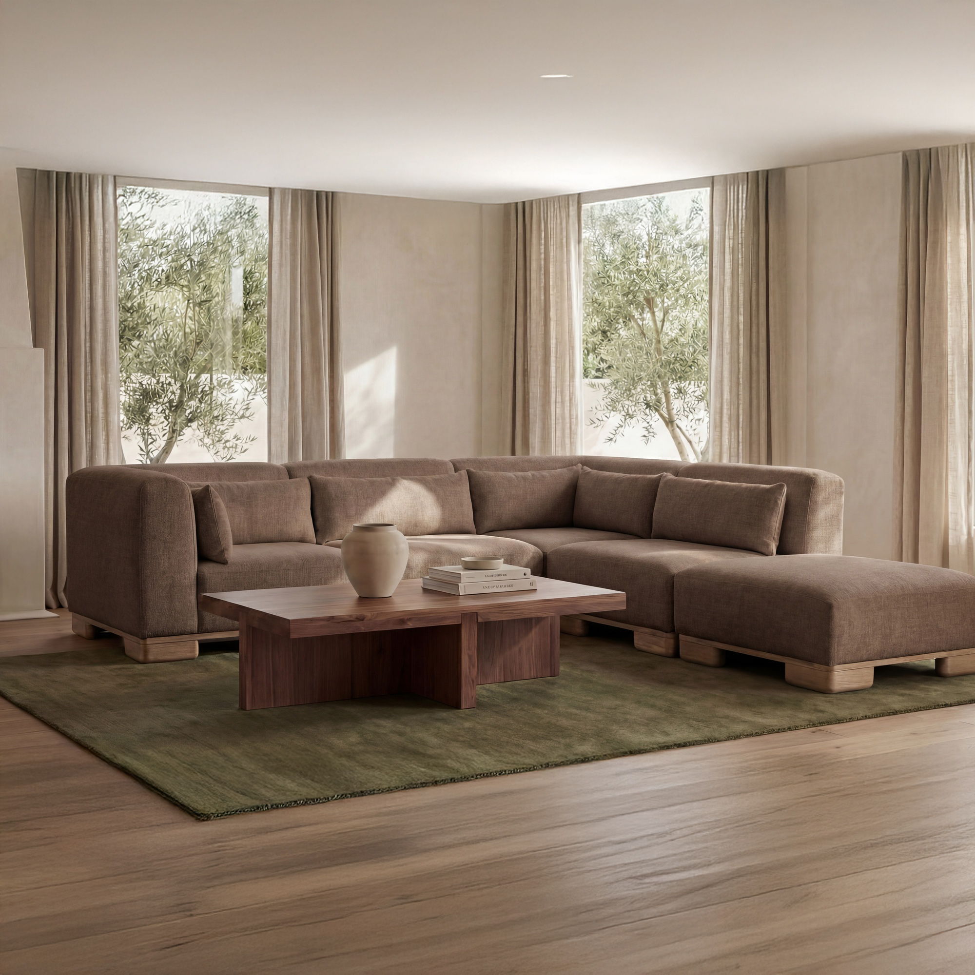 June – Dream Modular Sectional – Dark Brown