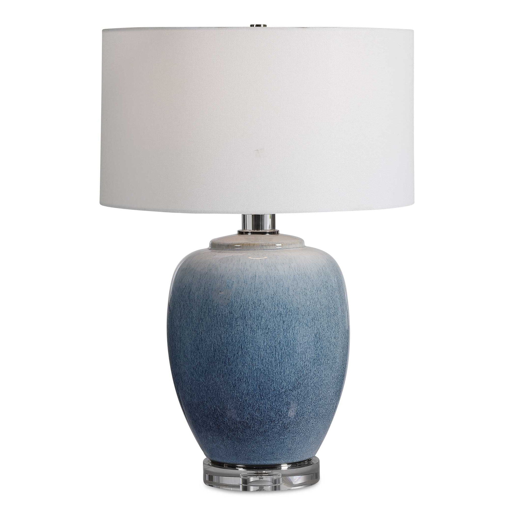 Blue Waters - Ceramic Table Lamp - Blue - Image 1