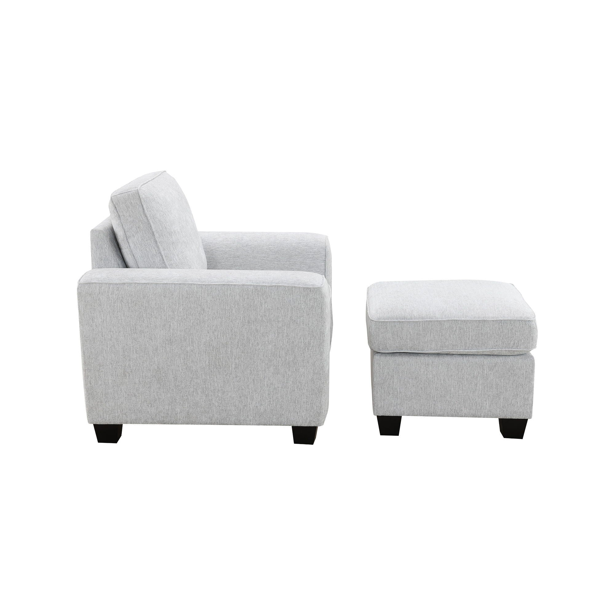 Ashbury - Ottoman - Soft Gray - Image 3