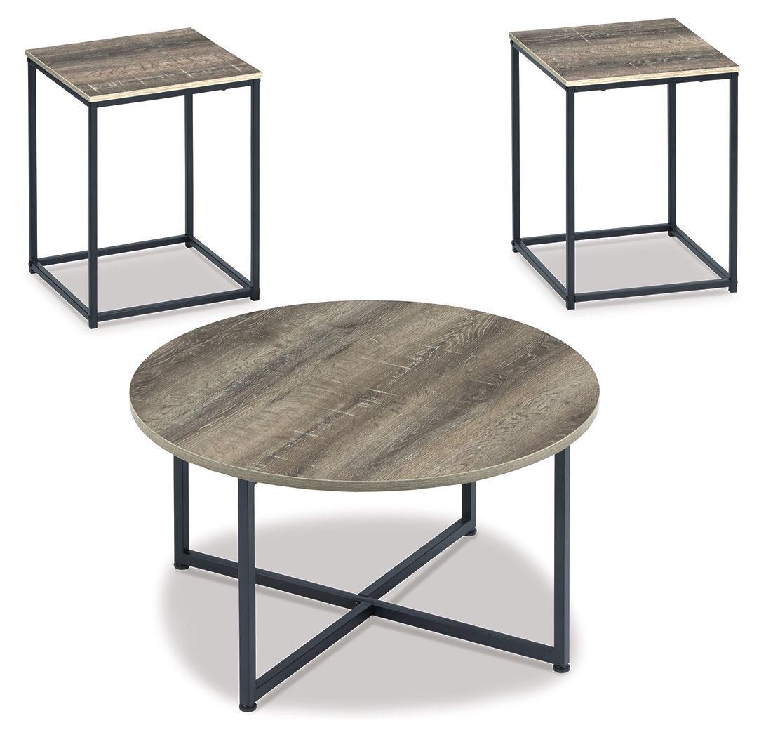 Wadeworth – Occasional Table Set (Set of 3) – Brown / Beige