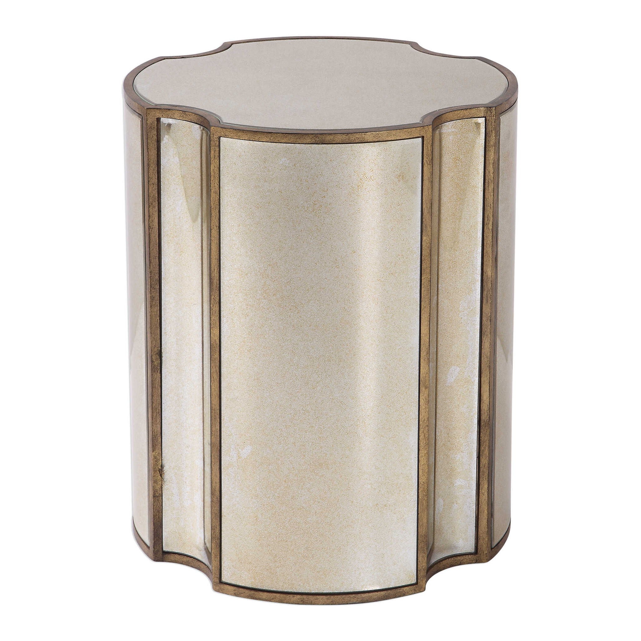 Harlow - Mirrored Accent Table - Gold - Image 1