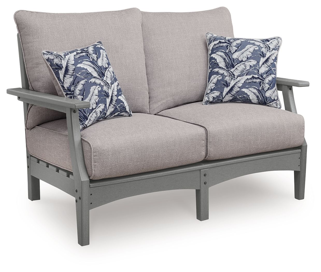 Cove Beach – Loveseat With Cushion – Gray