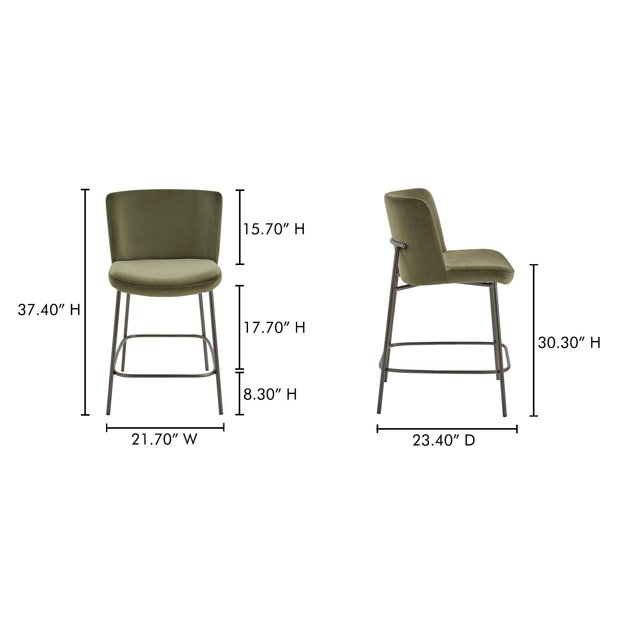 Early - Counter Stool - Green - Image 2